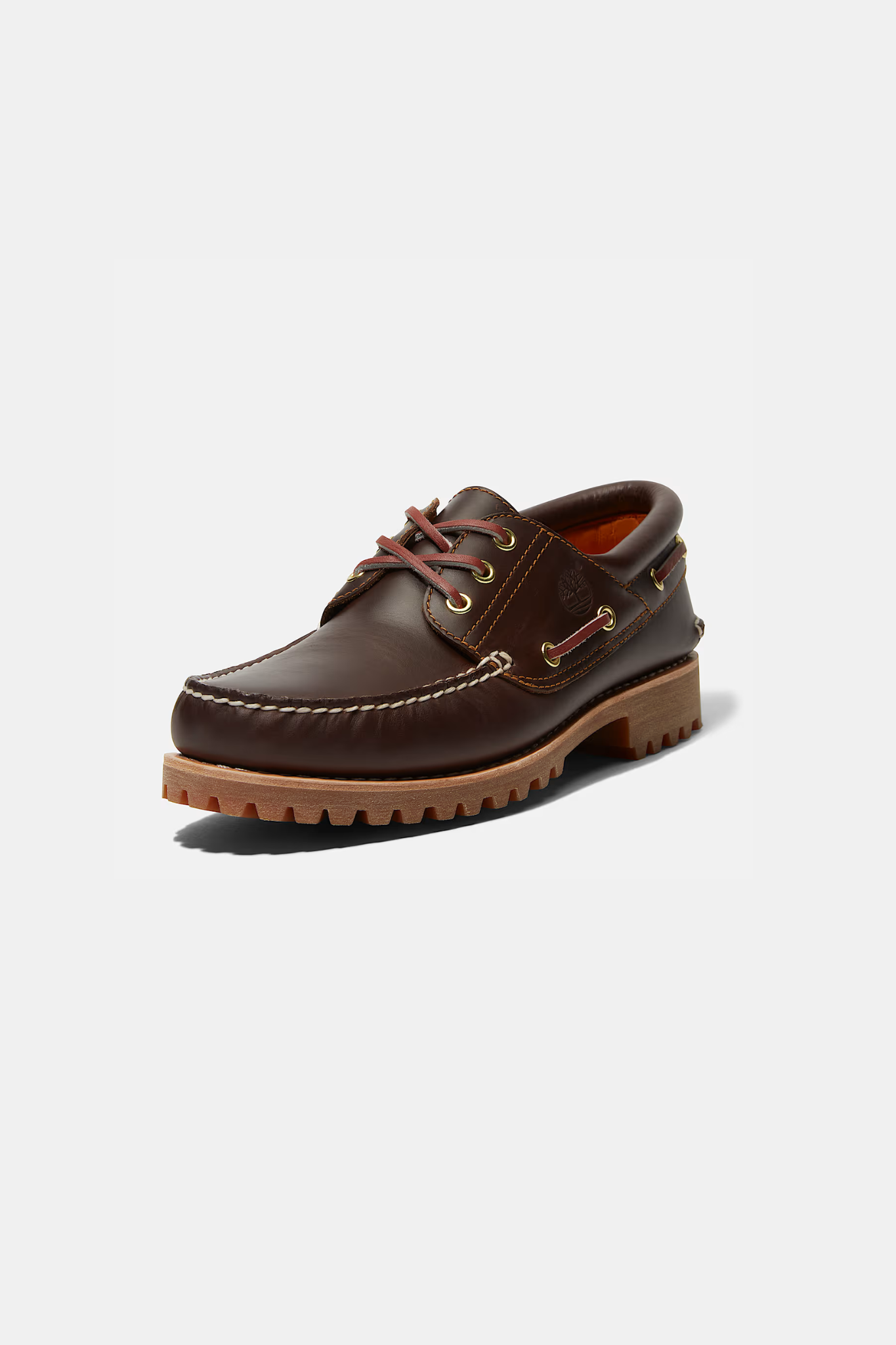 3-EYELET BOAT SHOES - BROWN