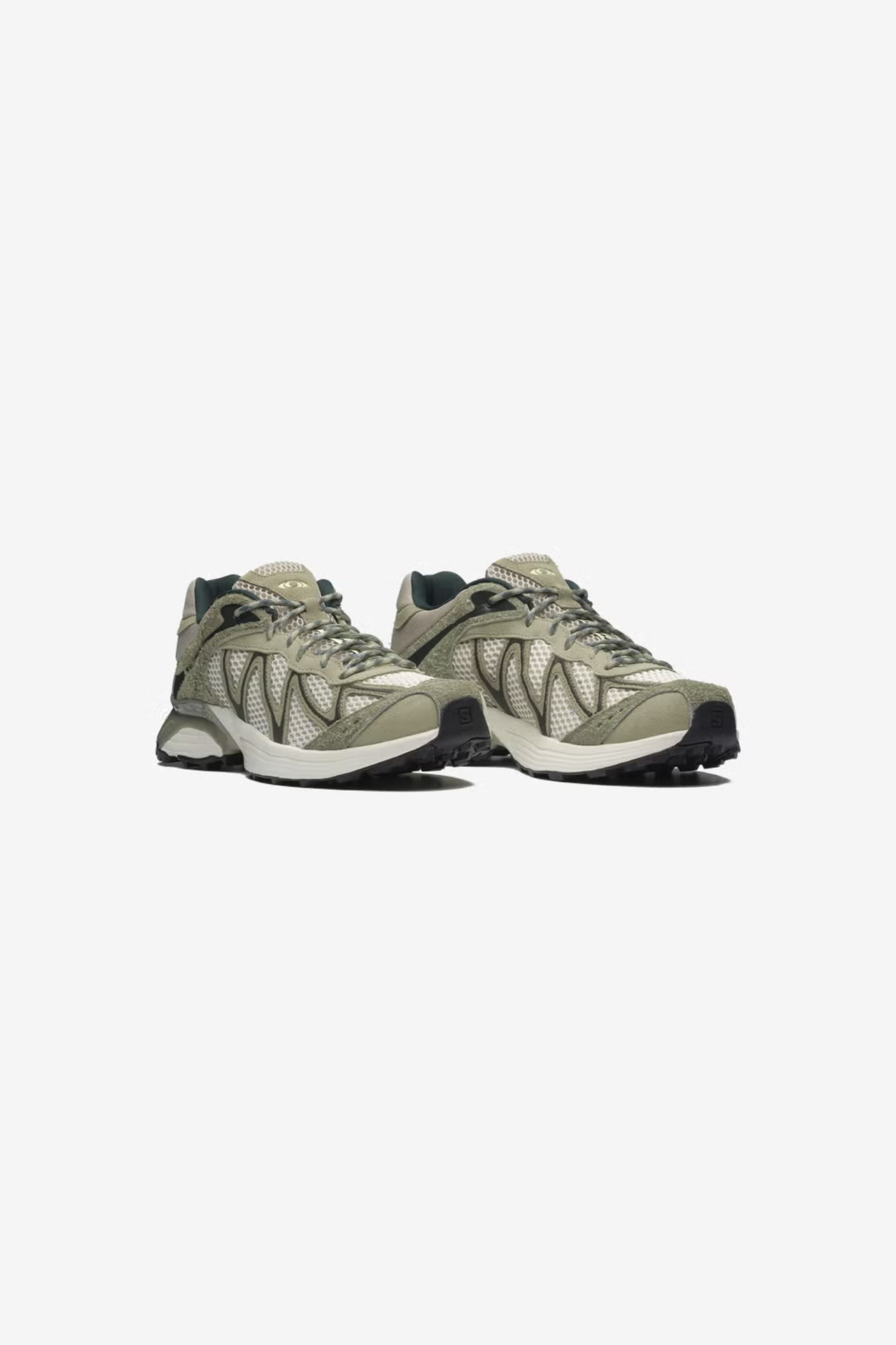 XT-WHISPER EMBROIDERY SNEAKERS MEN - DEEP LICHEN GREEN/EUCALYPTUS/BUTTERFLY