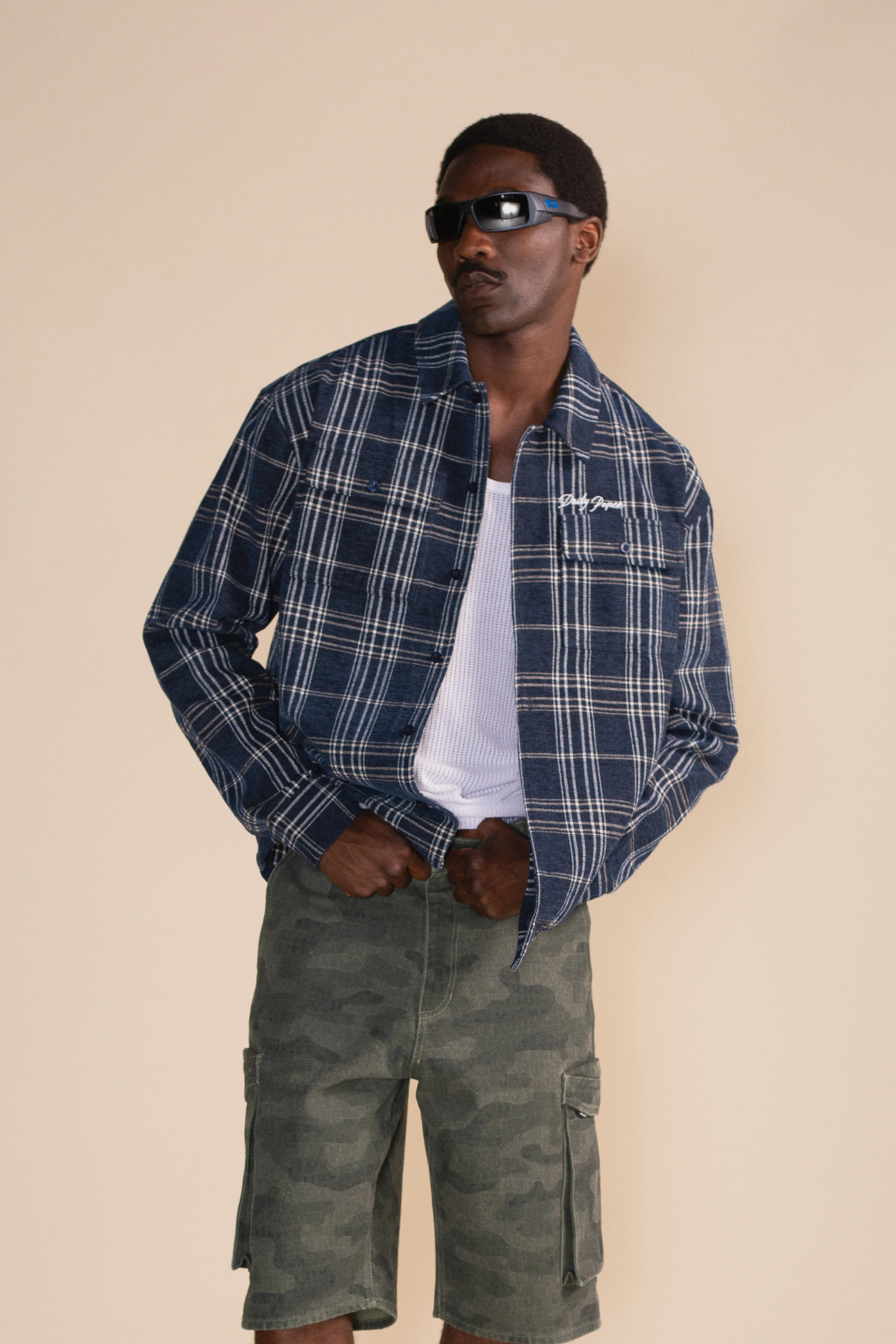 CHENILLE LS SHIRT - BRILLIANT BLUE