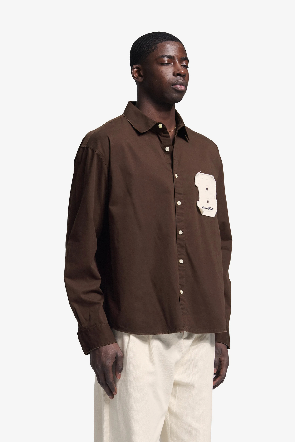 VARSITY LS SHIRT - BROWN