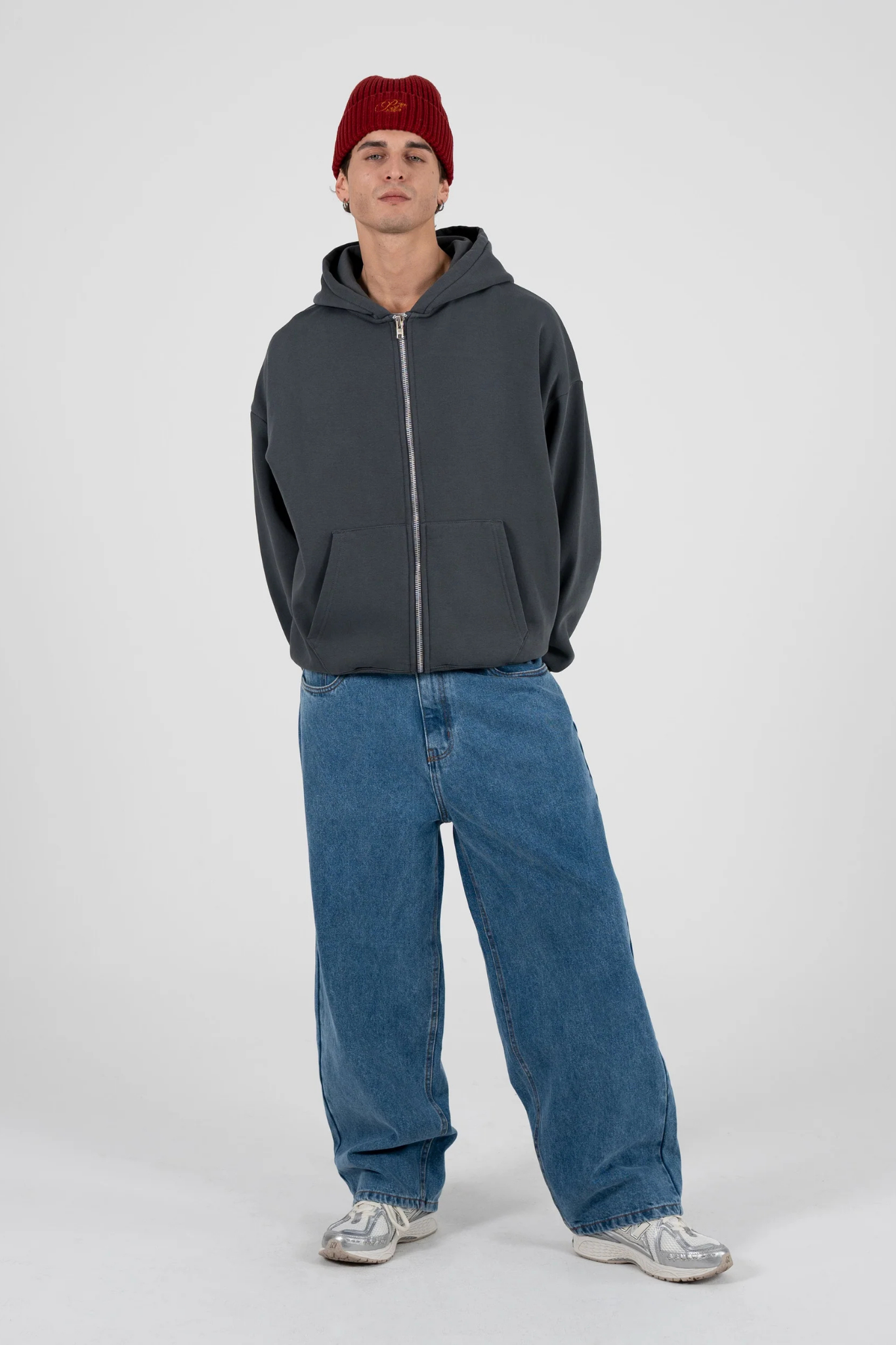 ANTWERP LOOSE JEANS - MID BLUE