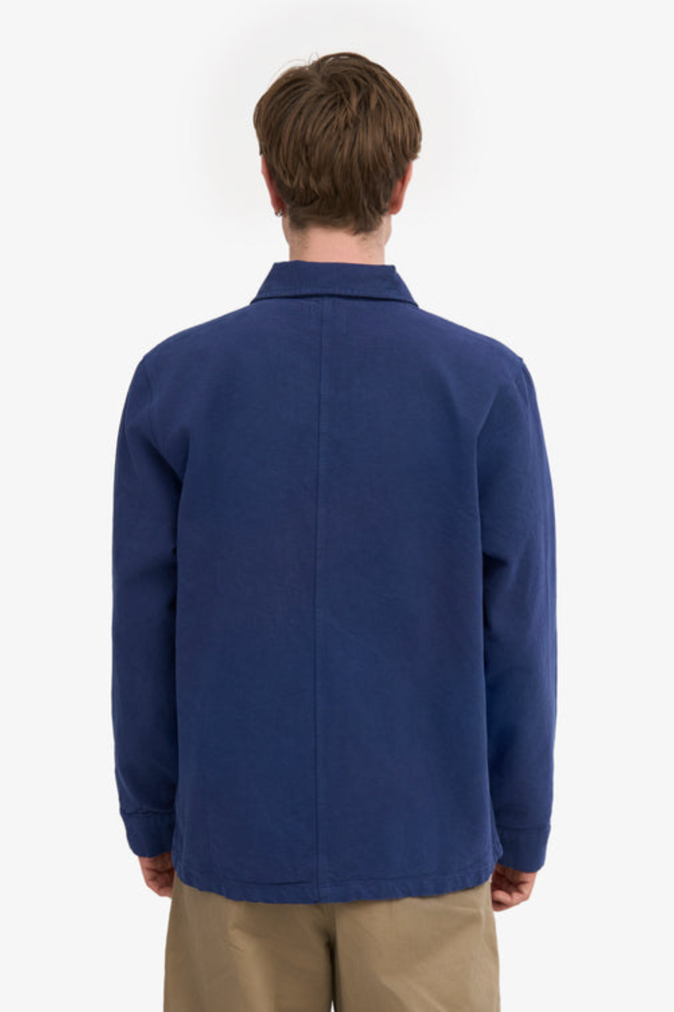 ORGANIC WORKWEAR JACKET - MARINE BLUE