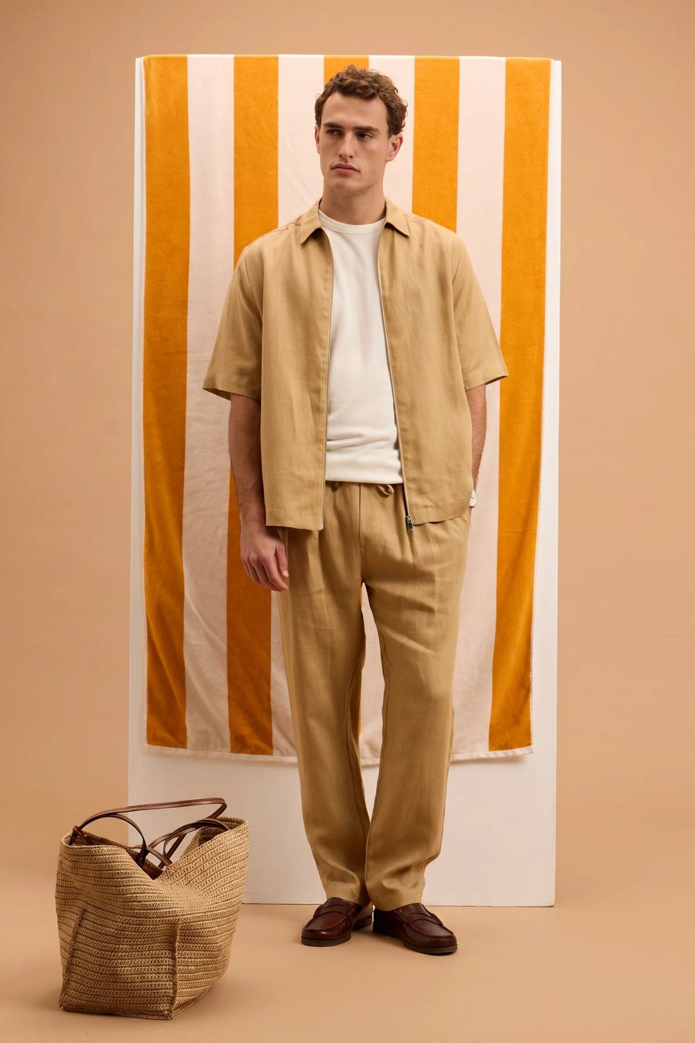 SOTO SHIRT - BEIGE BROWN
