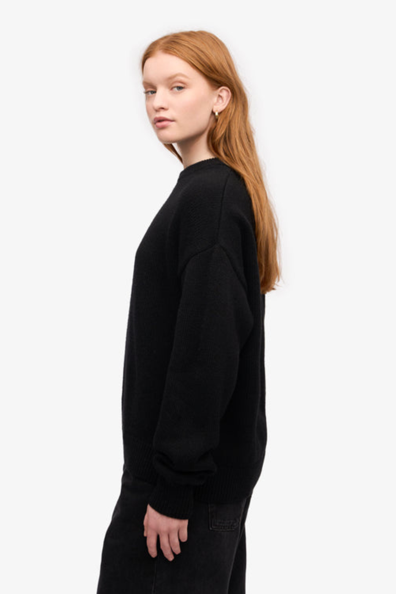 CLASSIC MERINO WOOL CREW - DEEP BLACK