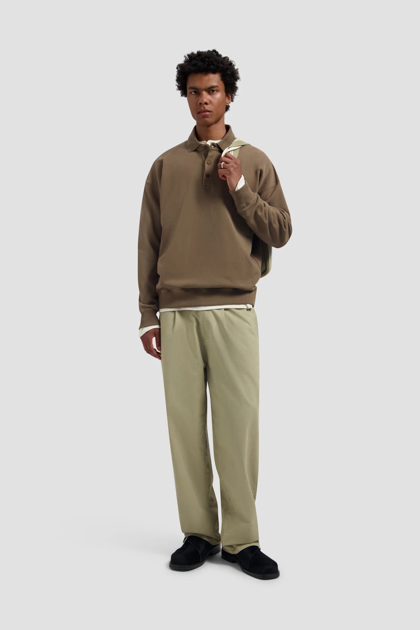 WASHED BARREL LEG PANTS - ANCIENT SCROLL