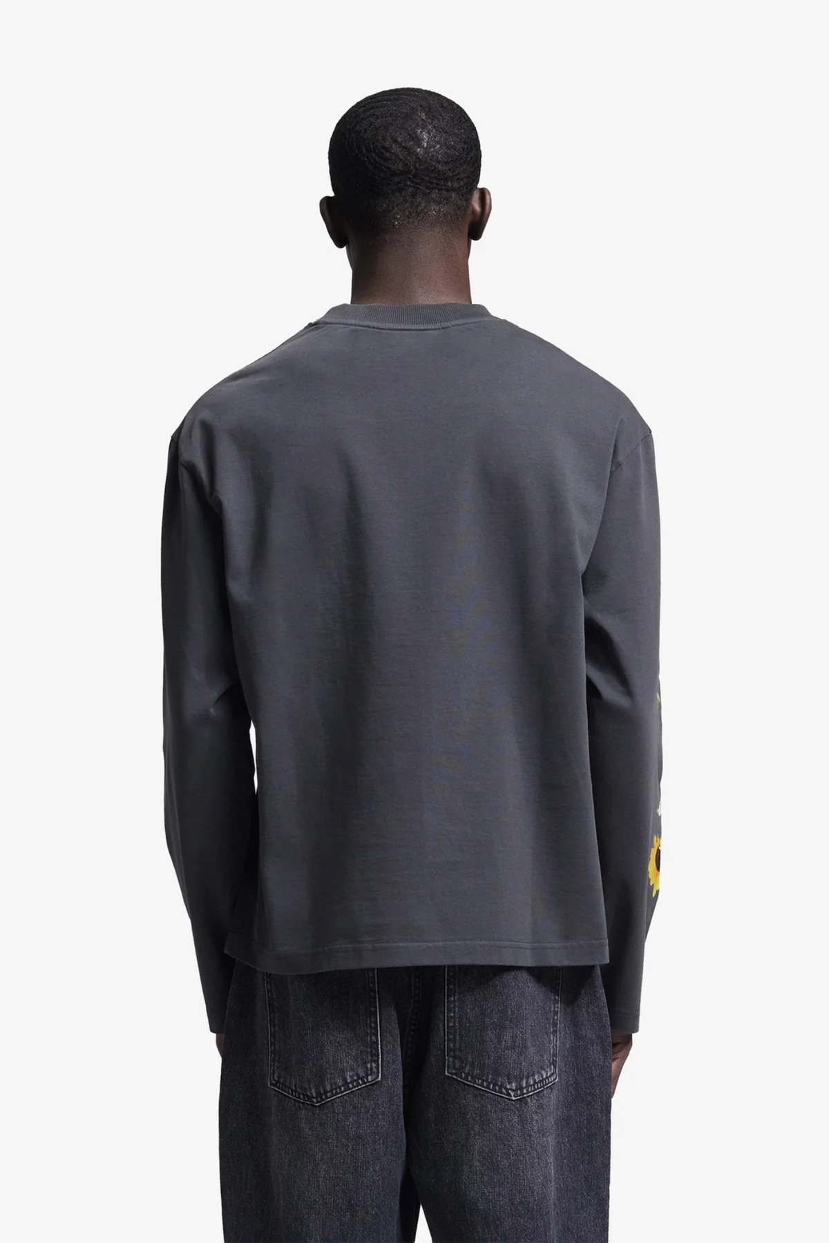 SUNFLOWER LONGSLEEVE T-SHIRT - SHADOW BLACK