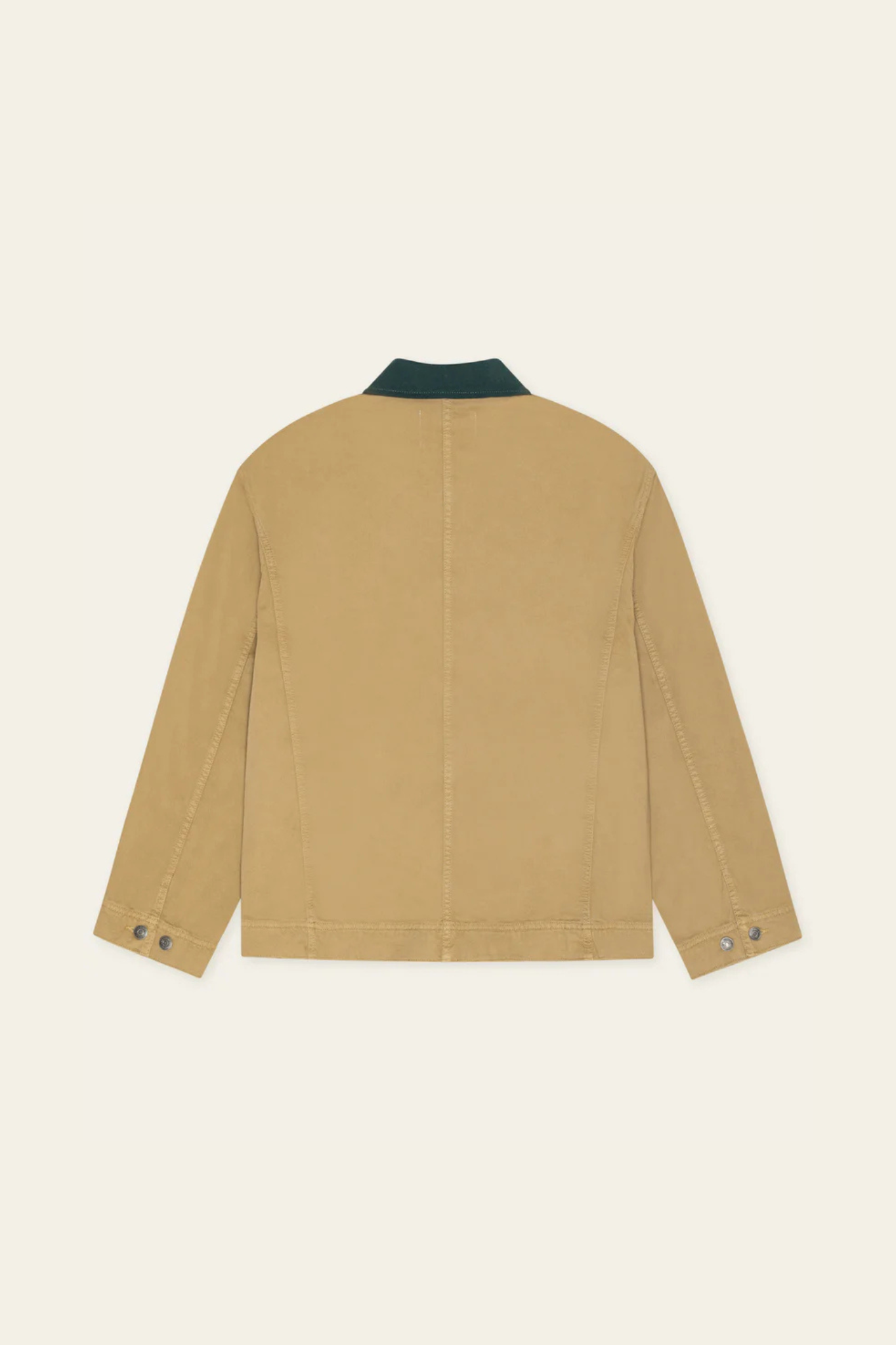 TWILL ZIPPER JACKET - INCENSE BEIGE