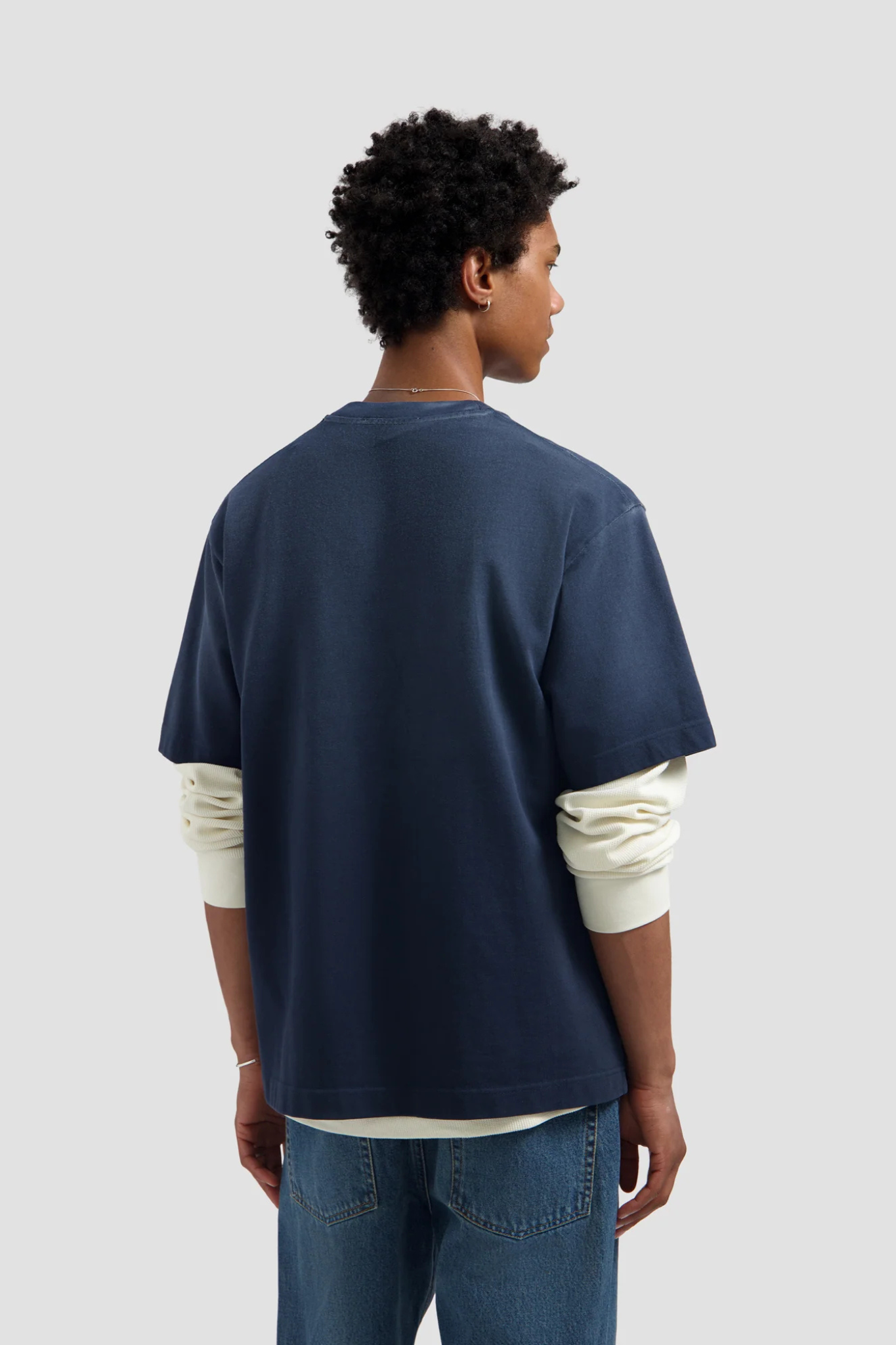 SPRAYED STUDIO T-SHIRT - NAVY
