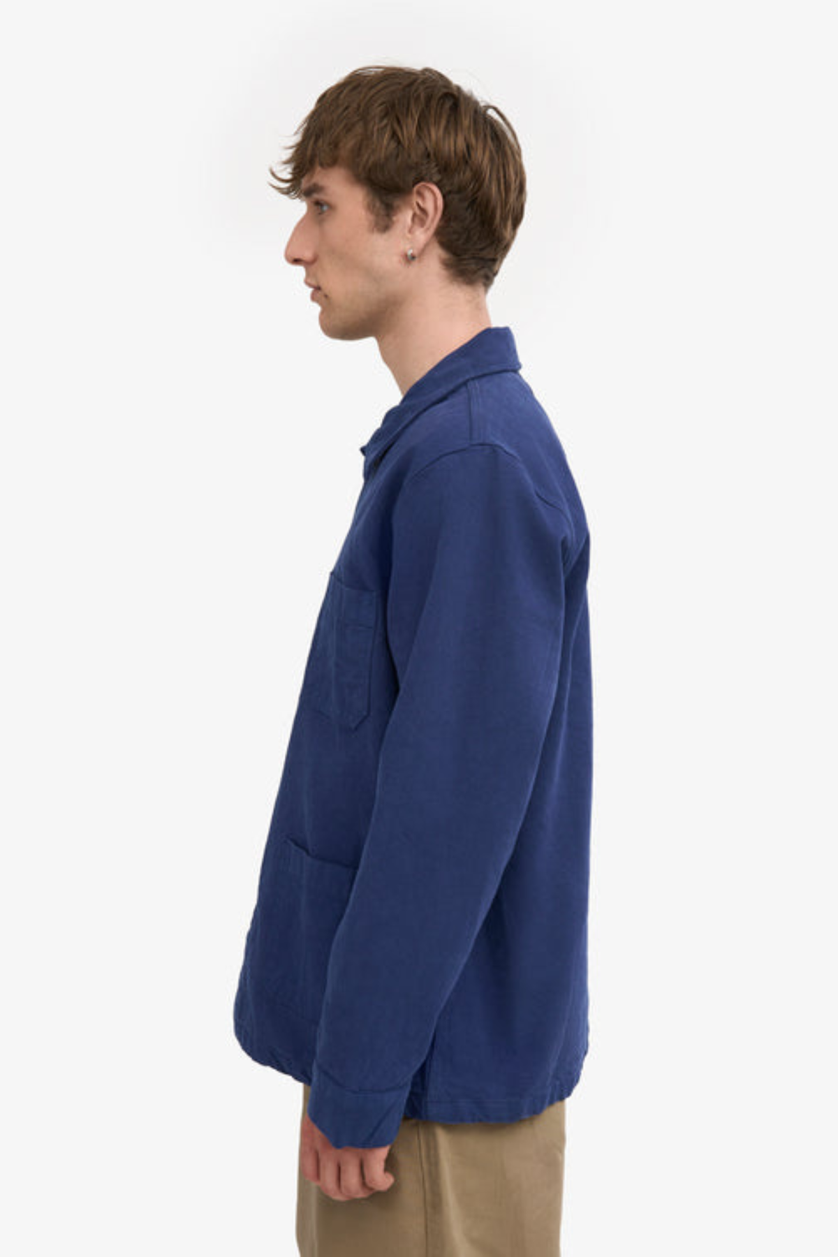ORGANIC WORKWEAR JACKET - MARINE BLUE
