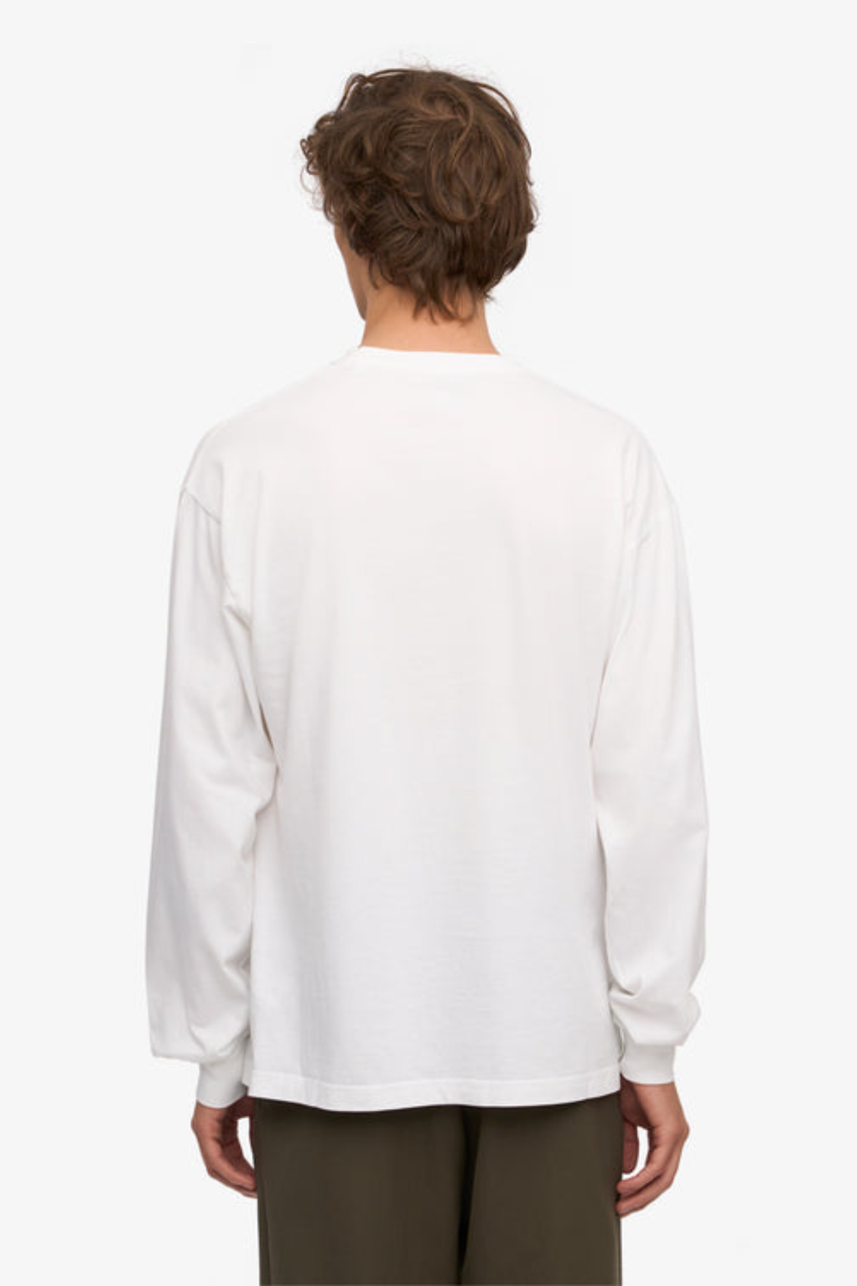 OVERSIZED ORGANIC LS T-SHIRT - OPTICAL WHITE