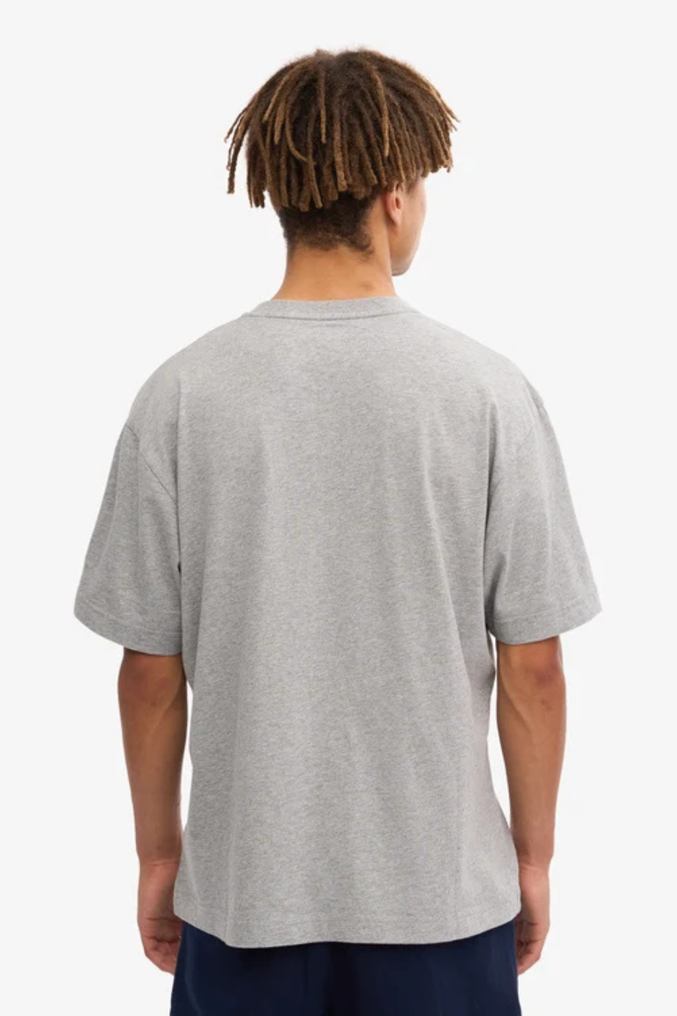 OVERSIZED ORGANIC T-SHIRT - HEATHER GREY
