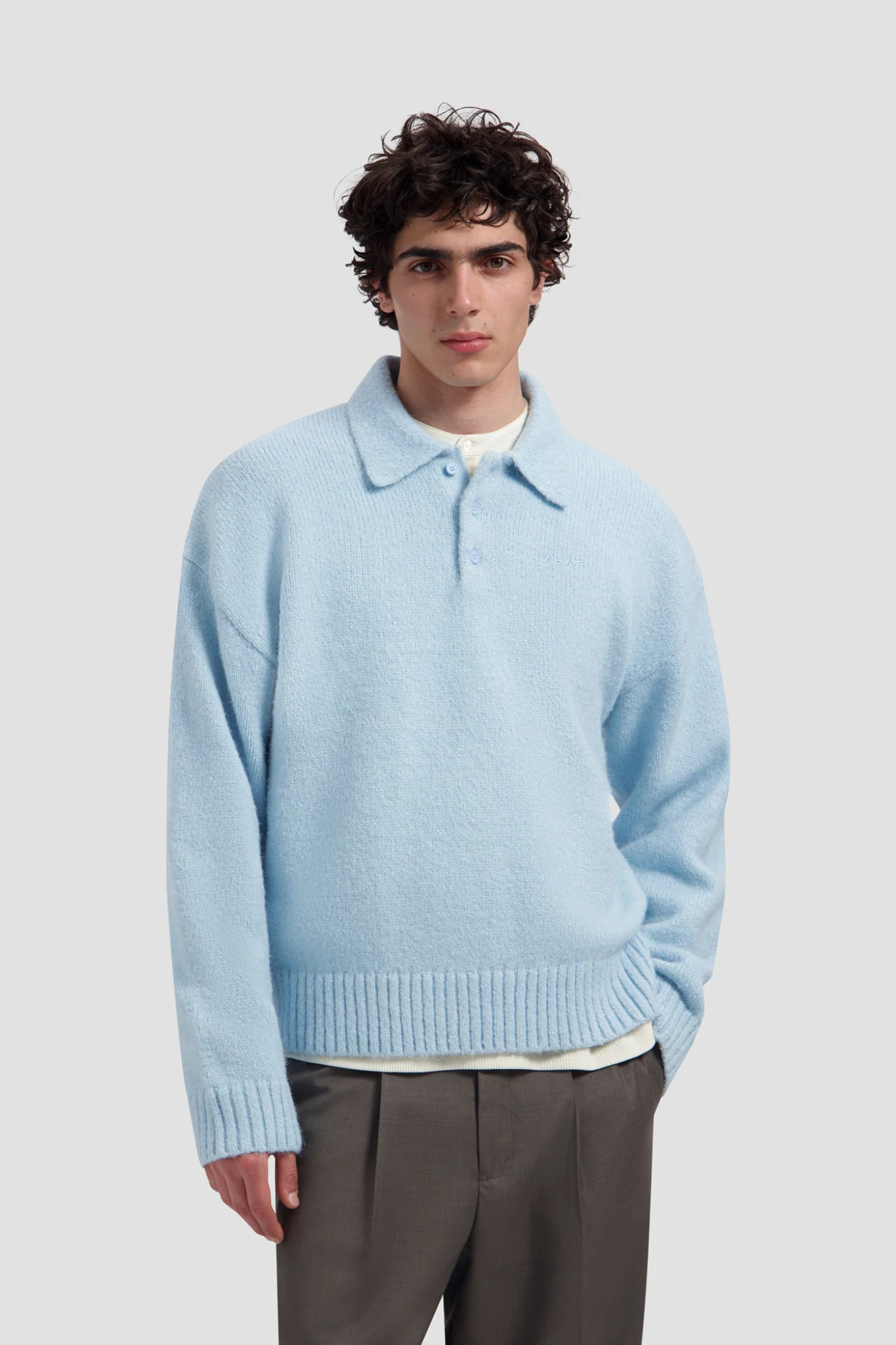 OVERSIZED KNITTED POLO - WINDSURFER