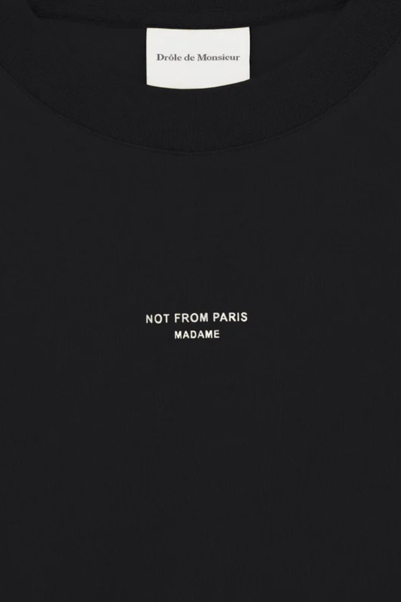 LE T-SHIRT SLOGAN CLASSIQUE - BLACK