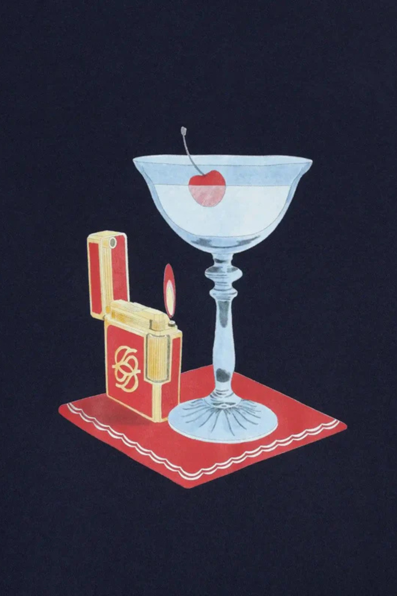 T-SHIRT COCKTAIL - NAVY