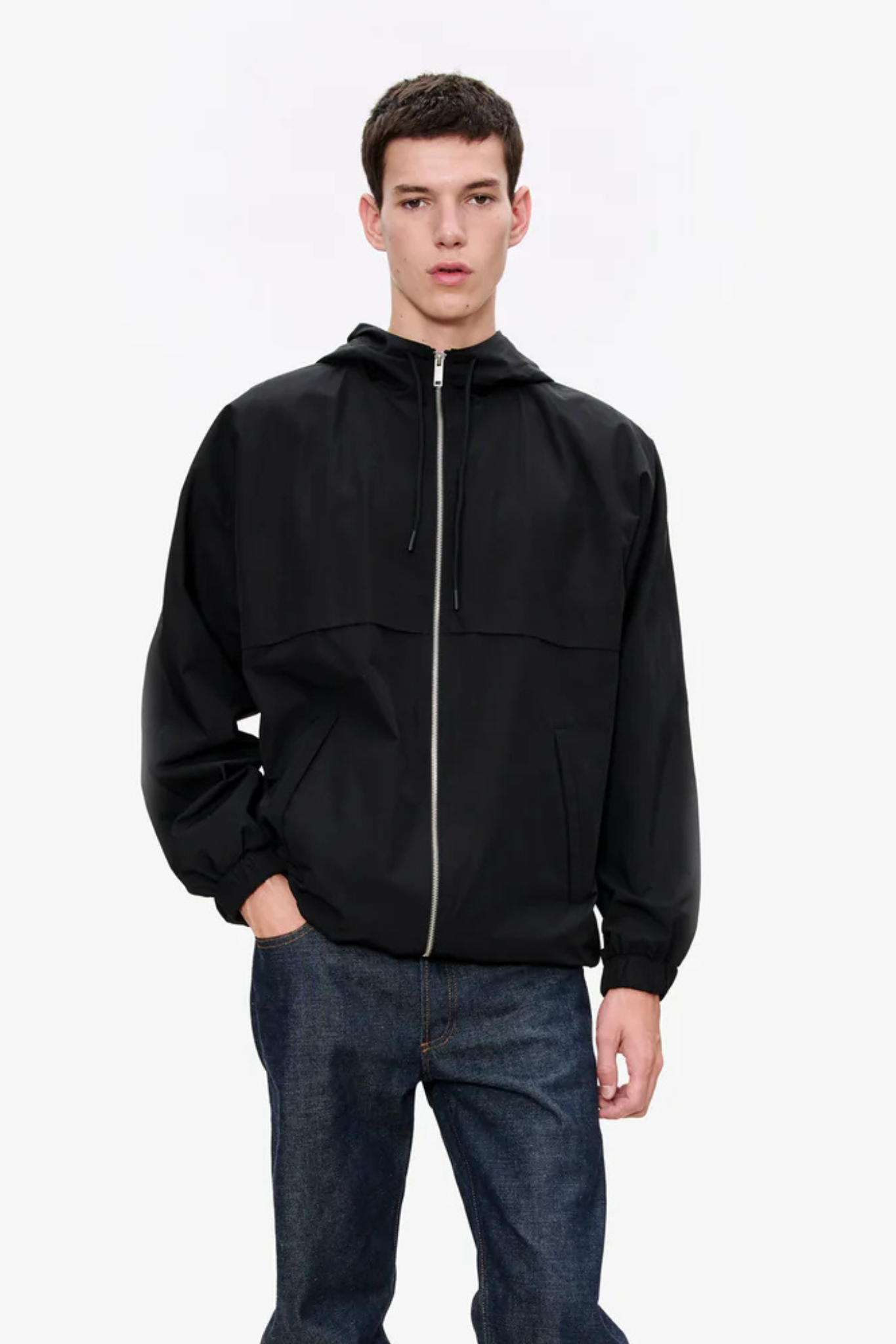IGGY WINDBREAKER JACKET - BLACK