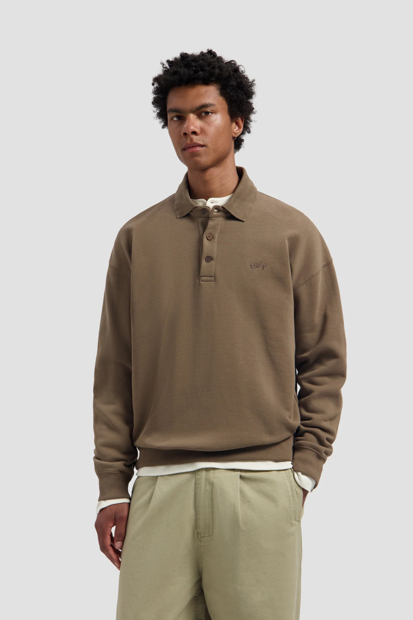 SIGNATURE OVERSIZED POLO - CHOCOLATE CHIP