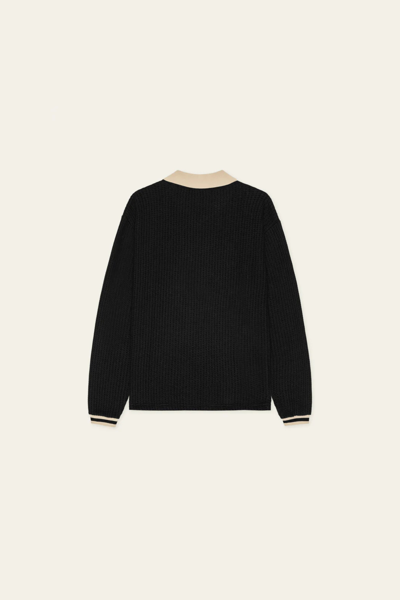 WAFFLE LS FOOTBALL JERSEY - BLACK