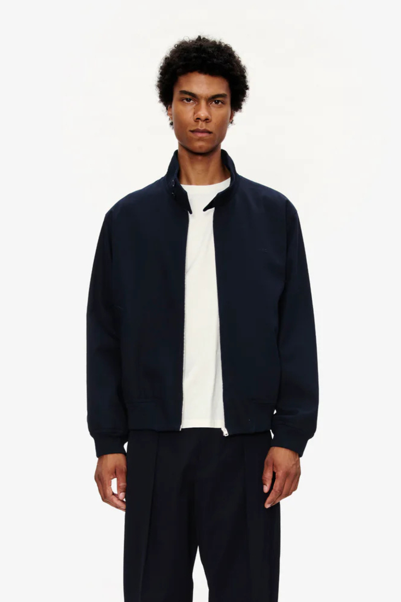 ZIPPED JACKET - DARK NAVY