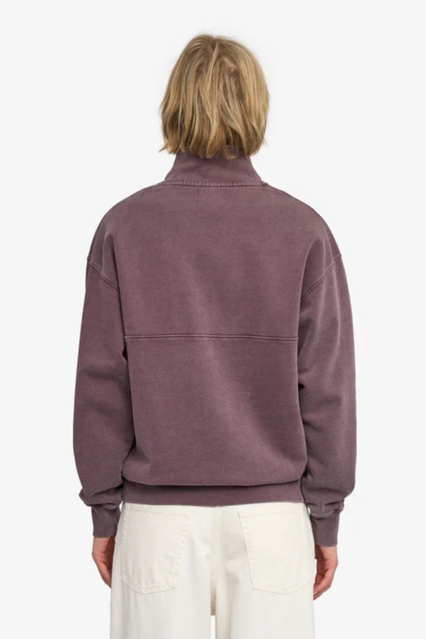 ORGANIC QUARTER ZIP - FADED GRAPE