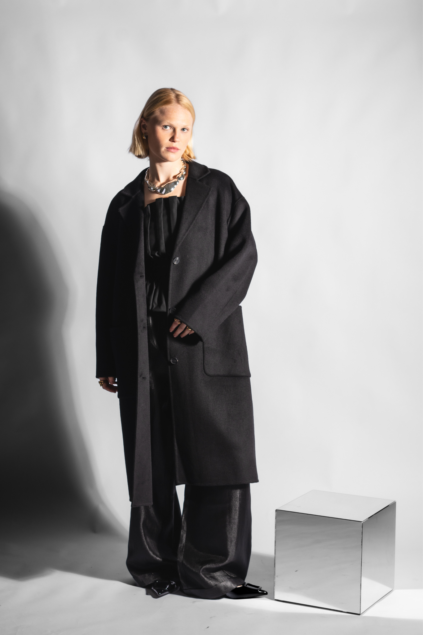 CELINE WOOL JACKET - BLACK