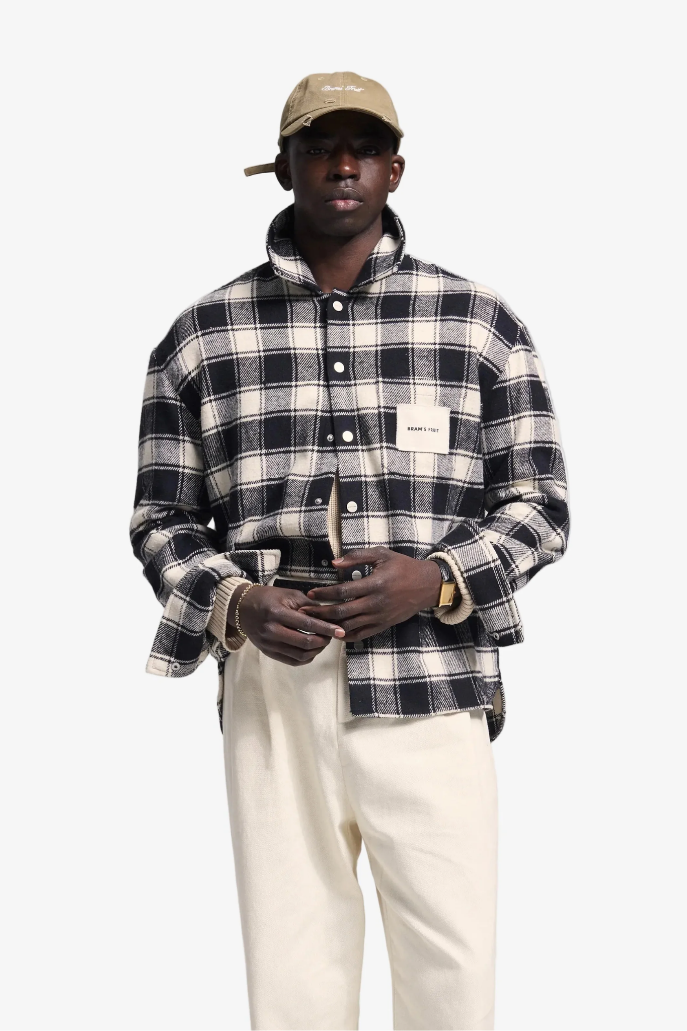 FLANEL OVERSHIRT - BLACK