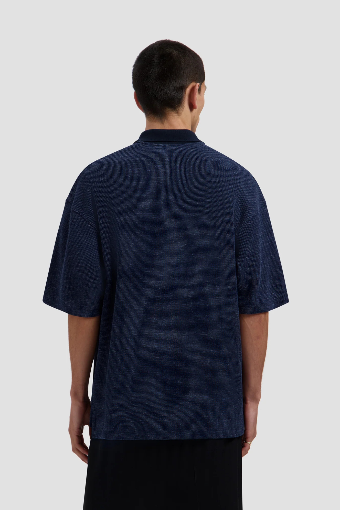 SIGNATURE TEXTURE POLO - NAVY