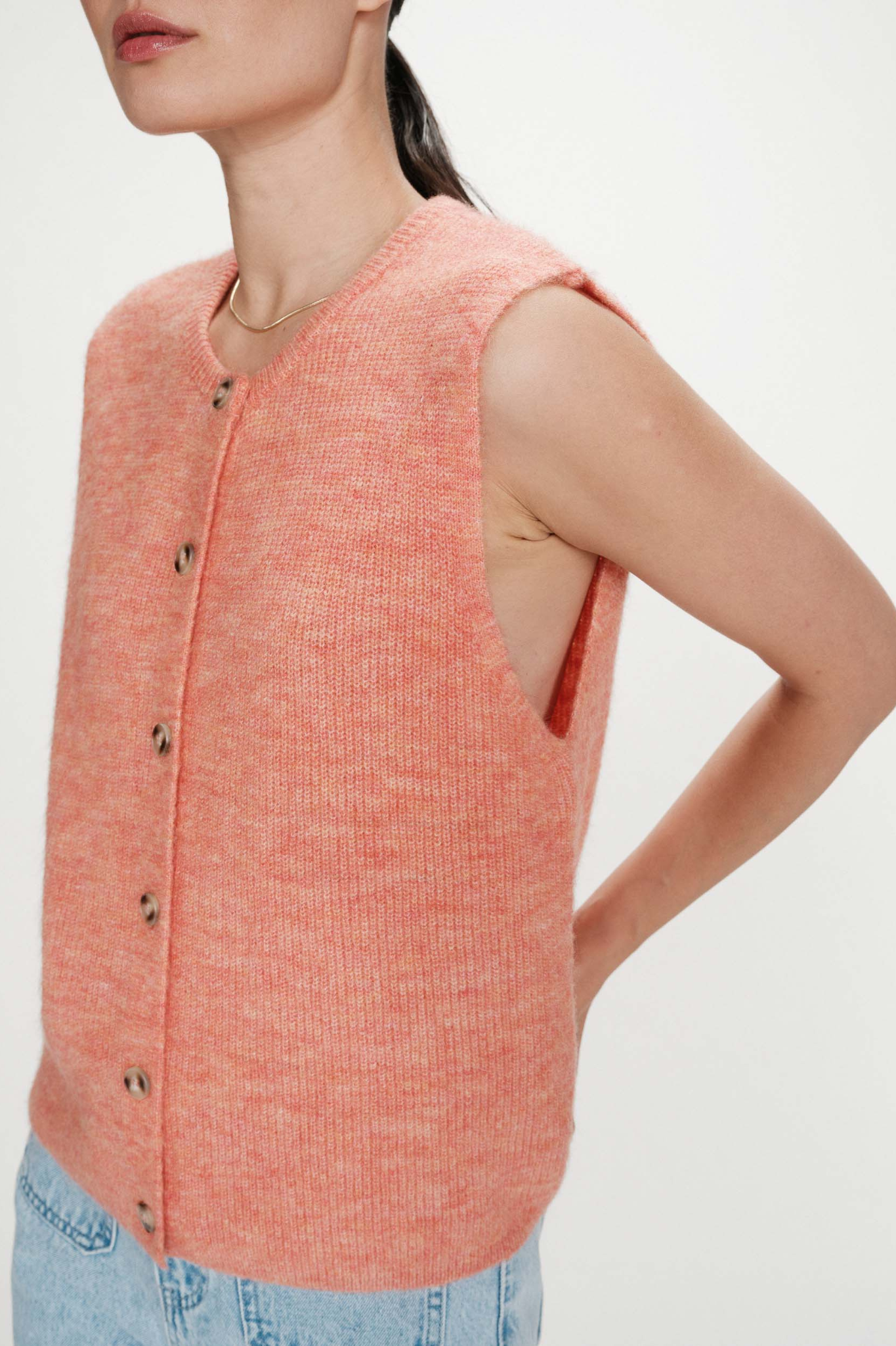 VOLLANDO CARDIGAN - CORAL
