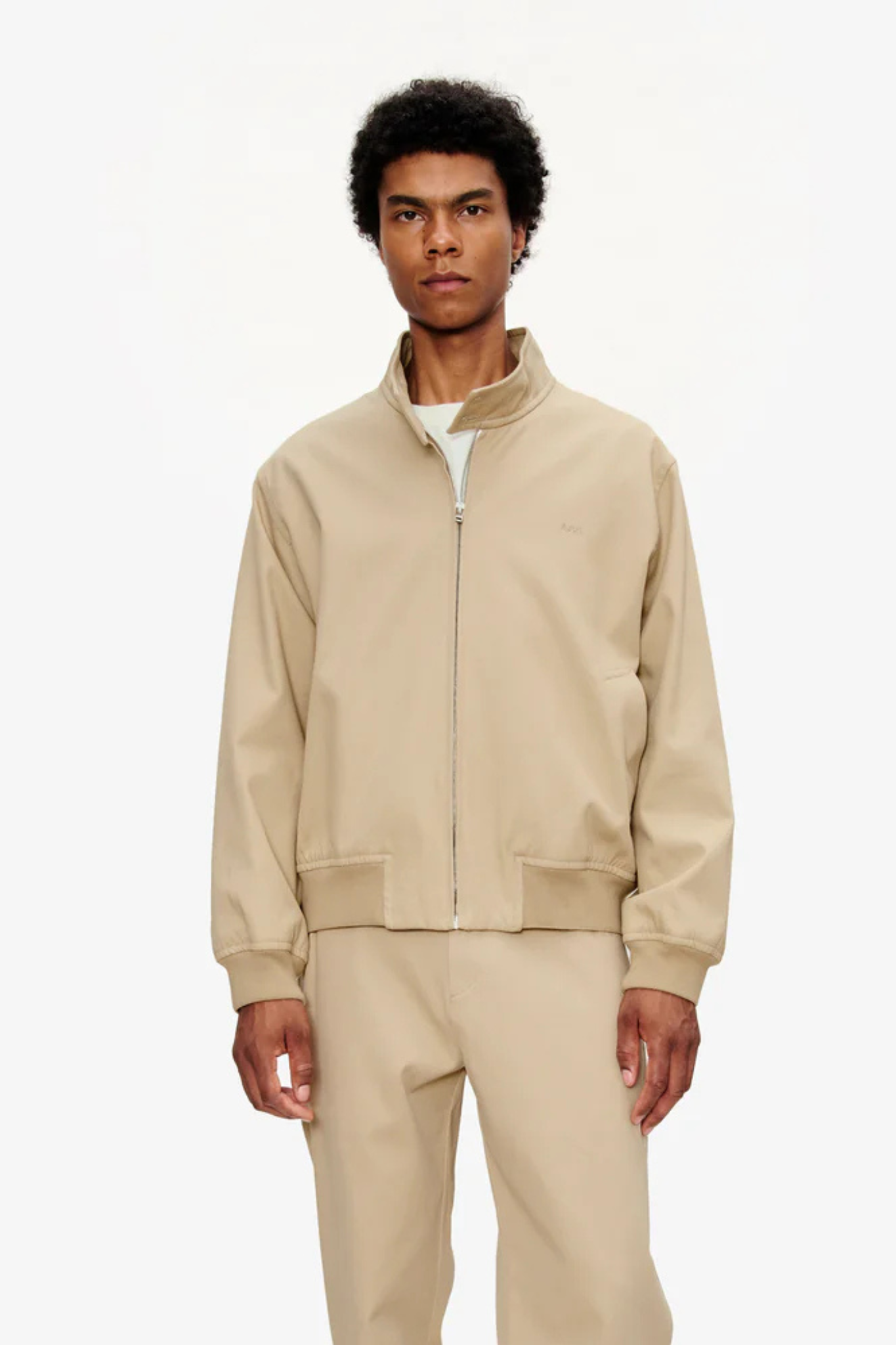 ZIPPED JACKET - BEIGE