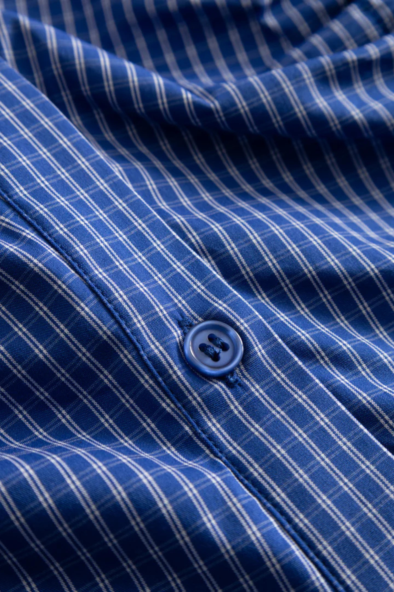 MICAIAH BLOUSE - DAVY BLUE CHECK