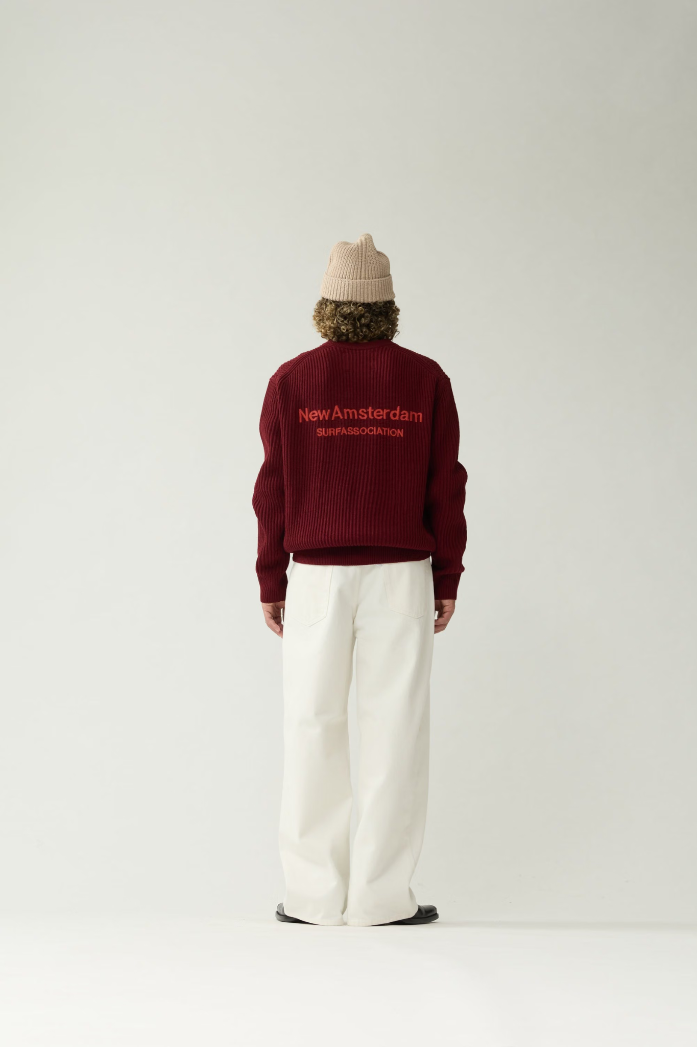 KNITTED CREWNECK - BURGUNDY