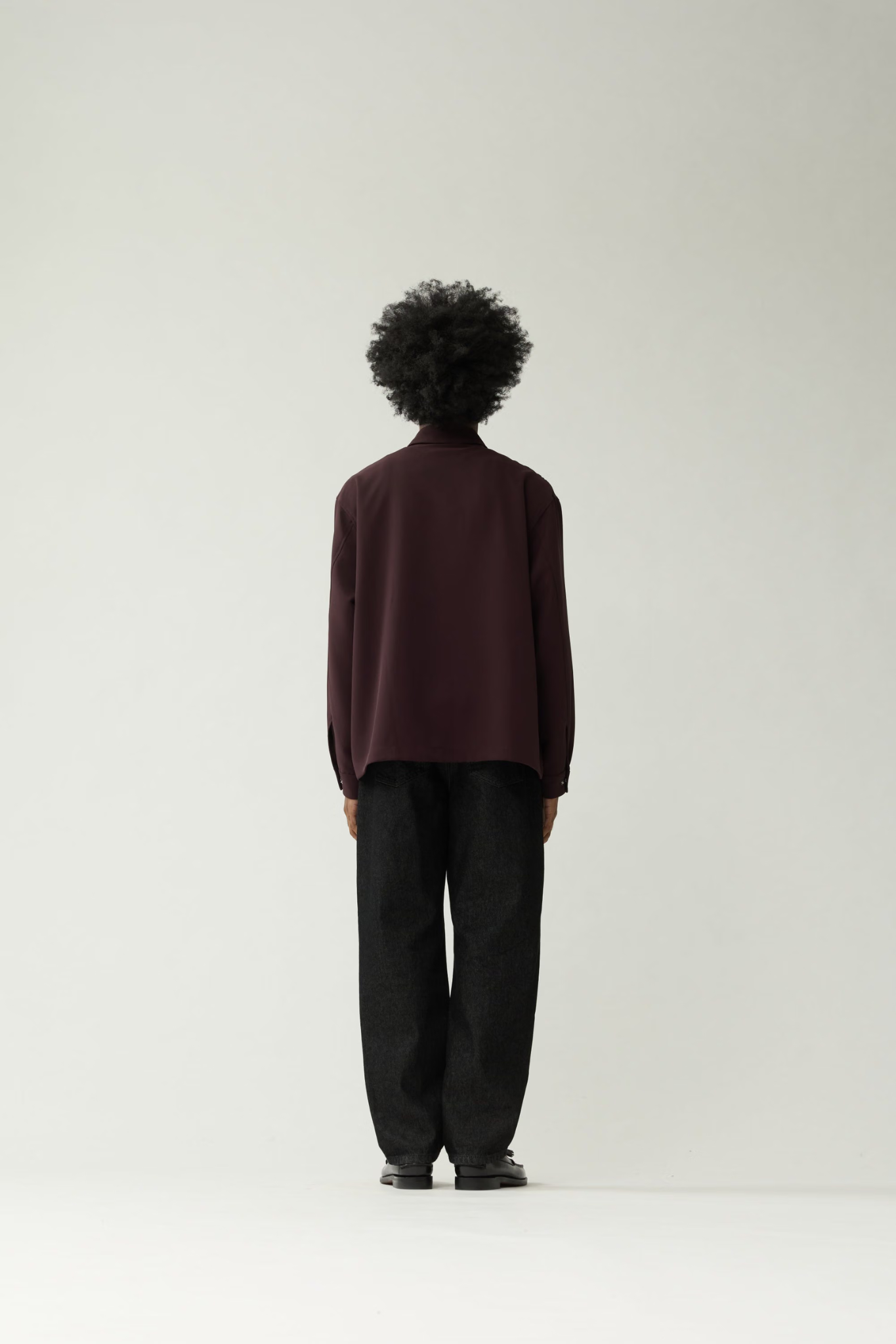 ZIP UP SHIRT  - WINE