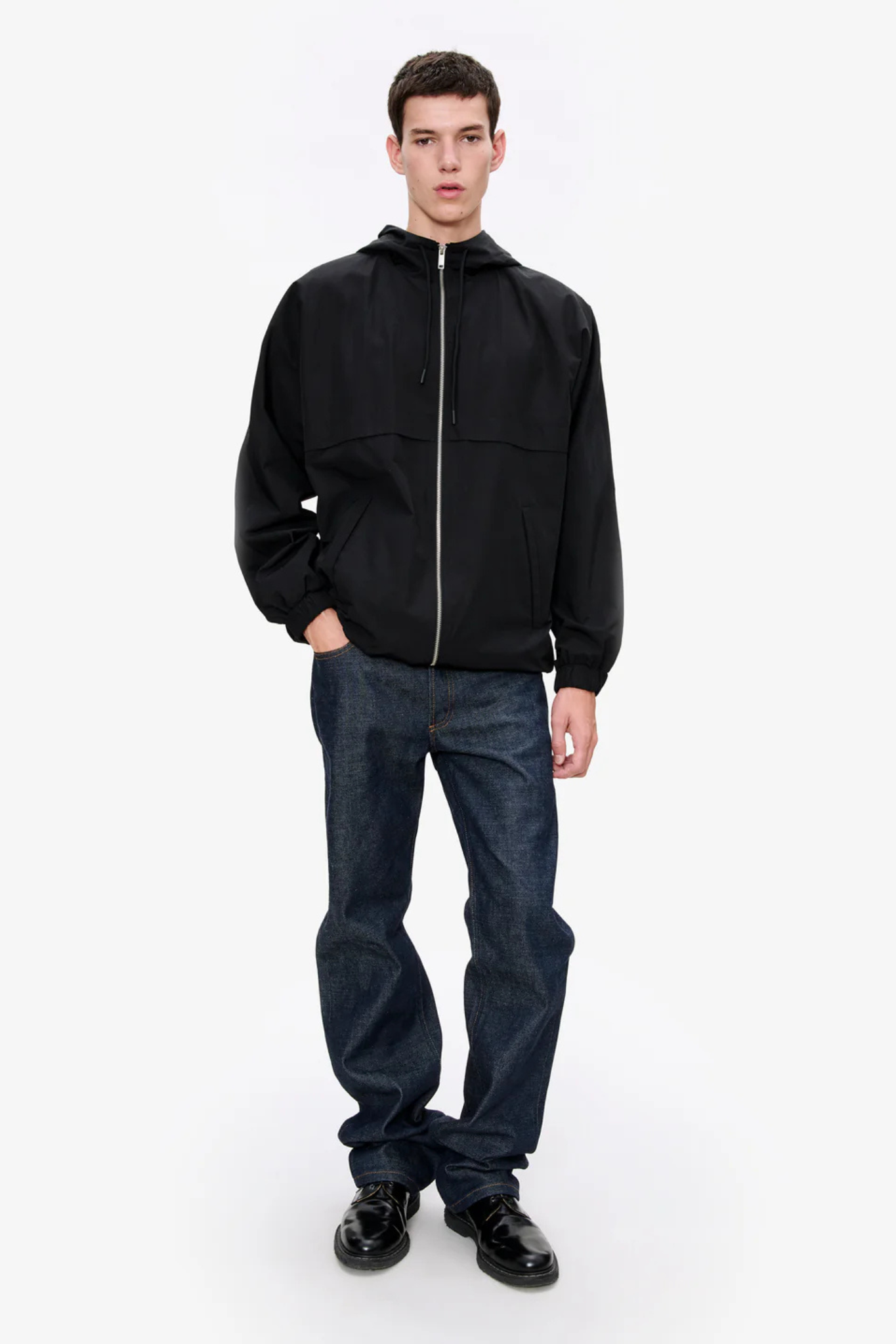 IGGY WINDBREAKER JACKET - BLACK