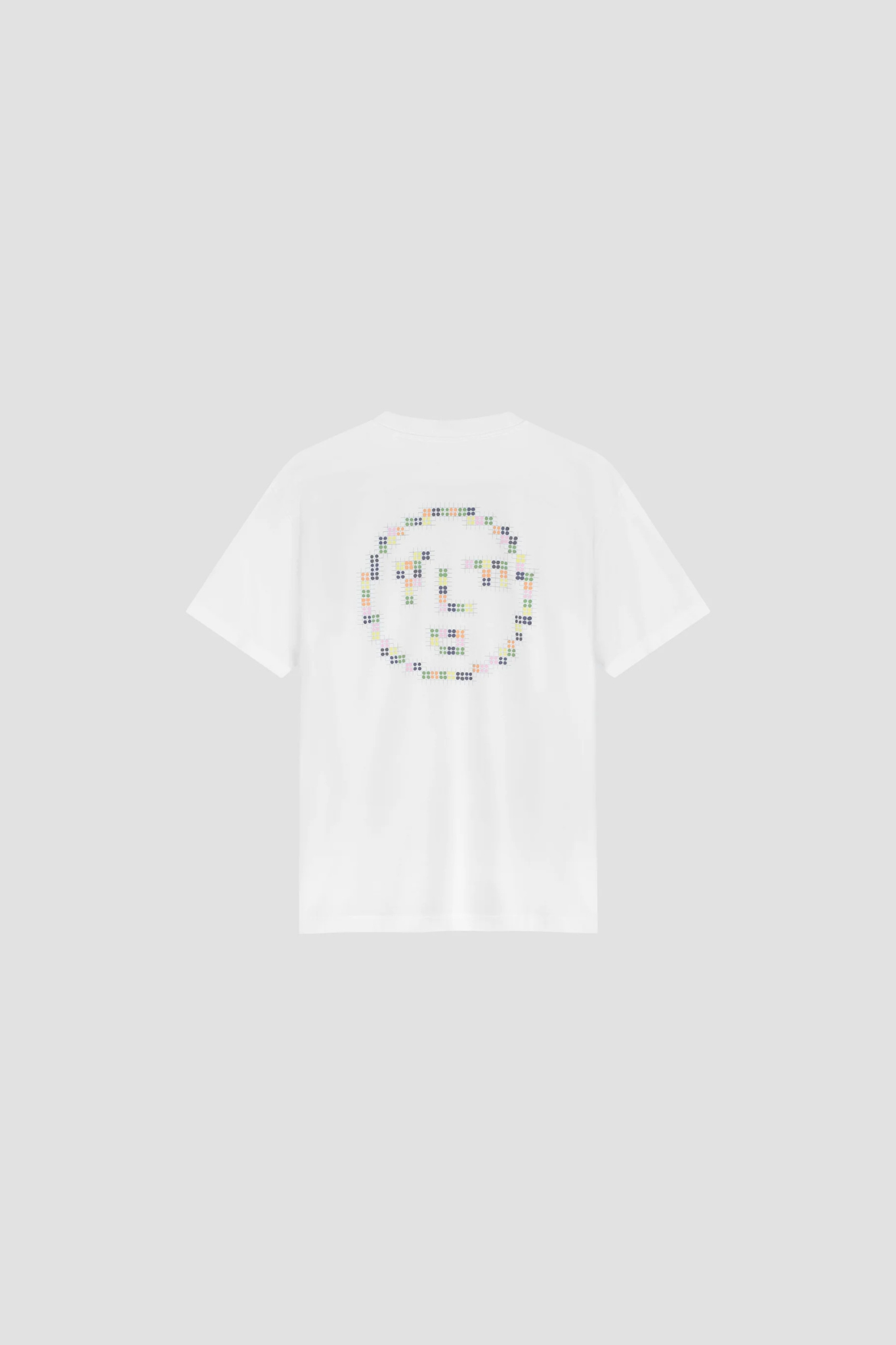 DOTTED FACE T-SHIRT - OPTICAL WHITE