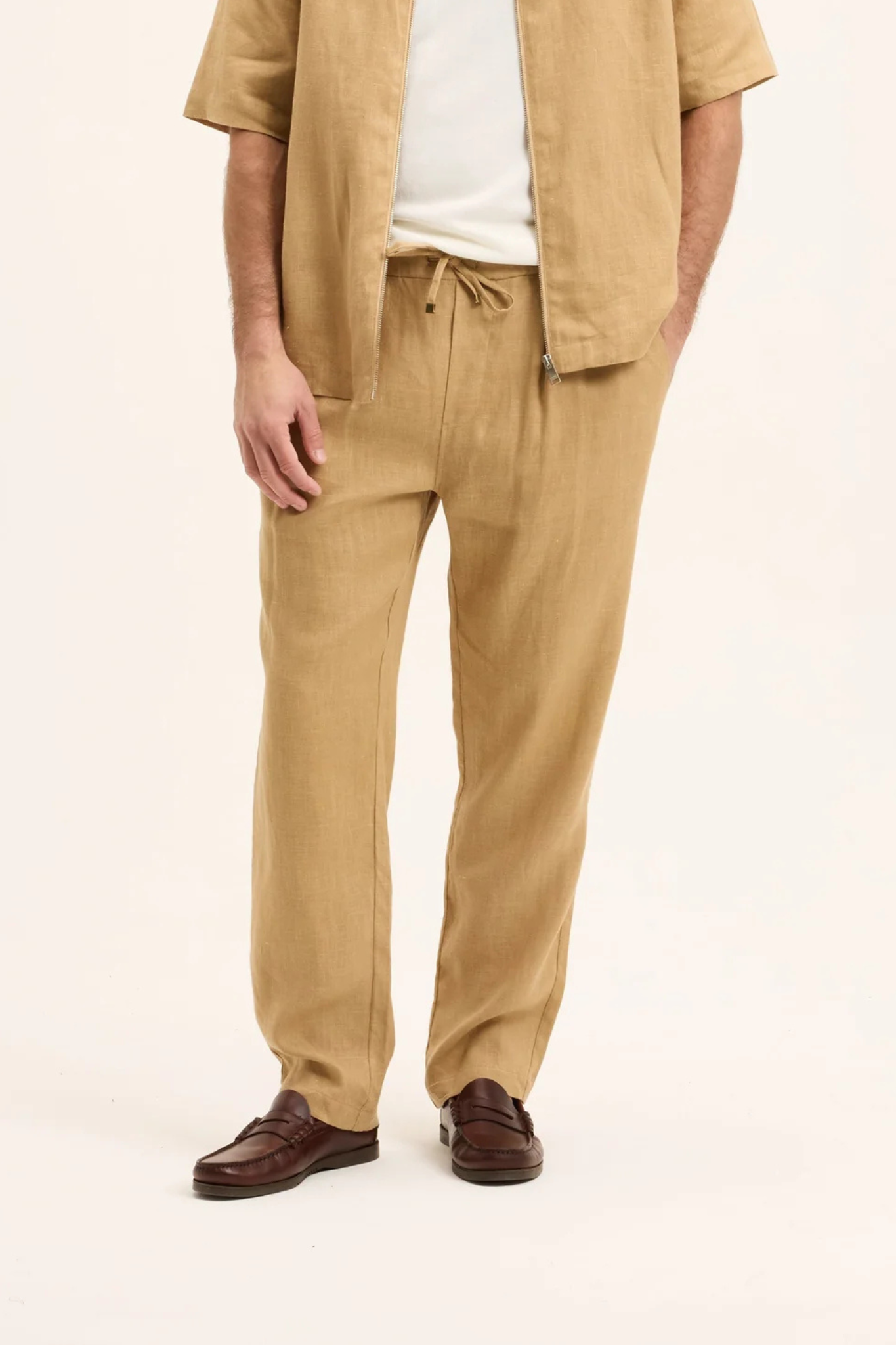 BLIN PANTS - BEIGE BROWN