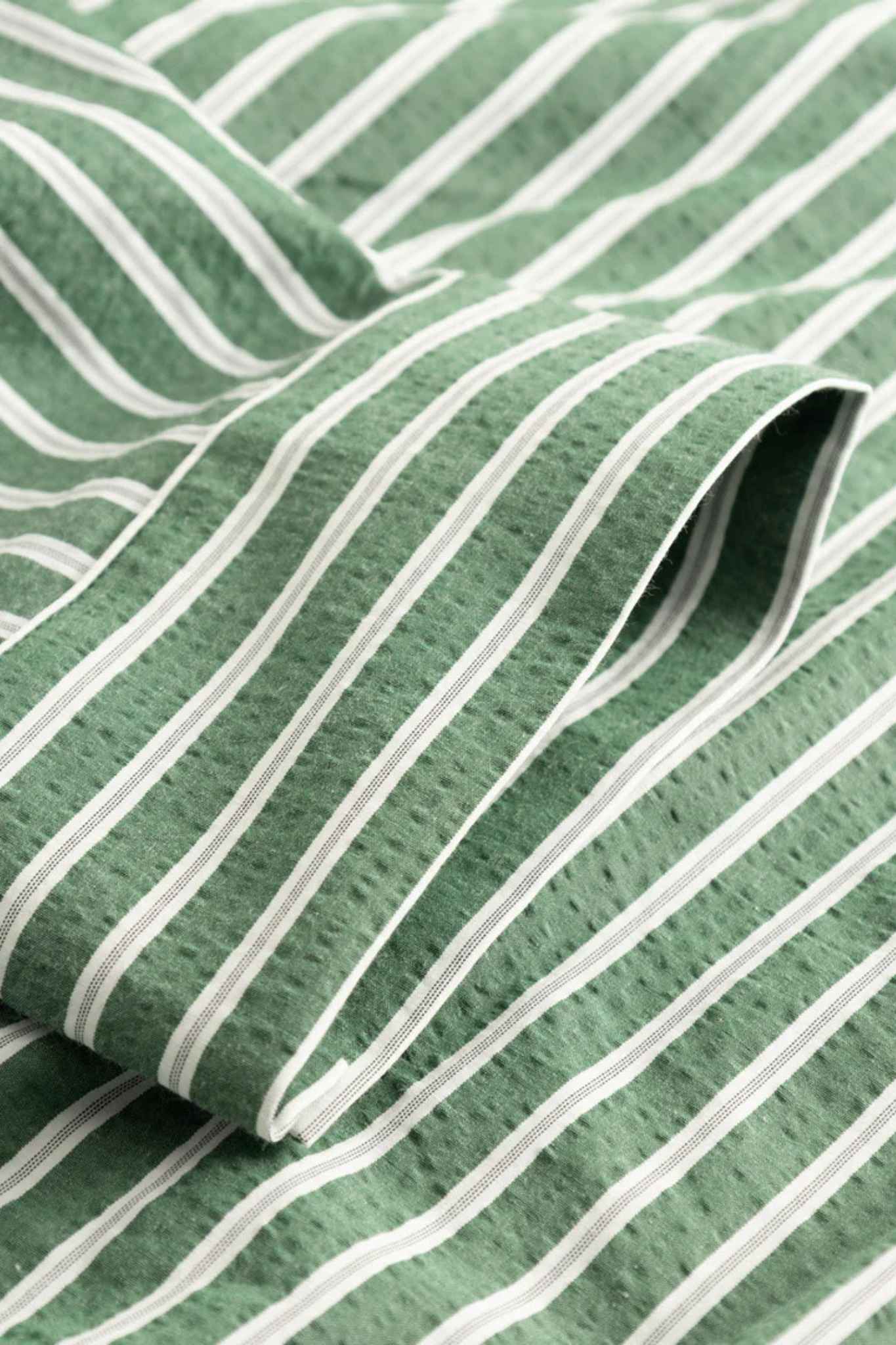 MARLON SHIRT - DRAYTON GREEN STRIPE
