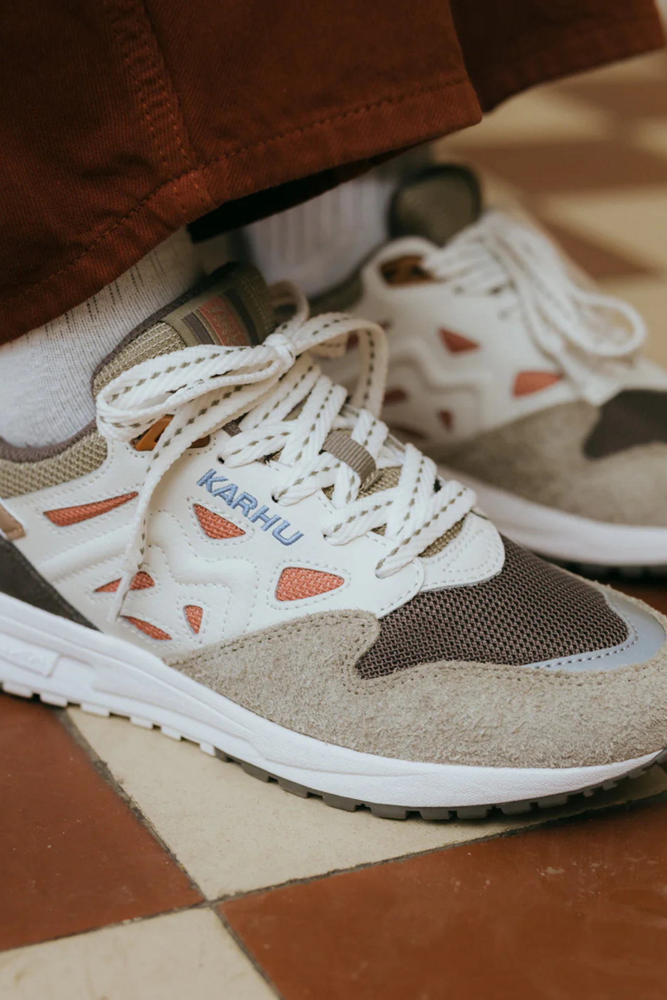 LEGACY 96 MEN SNEAKERS - DARK GULL GREY / LIGTH MAHOGANY