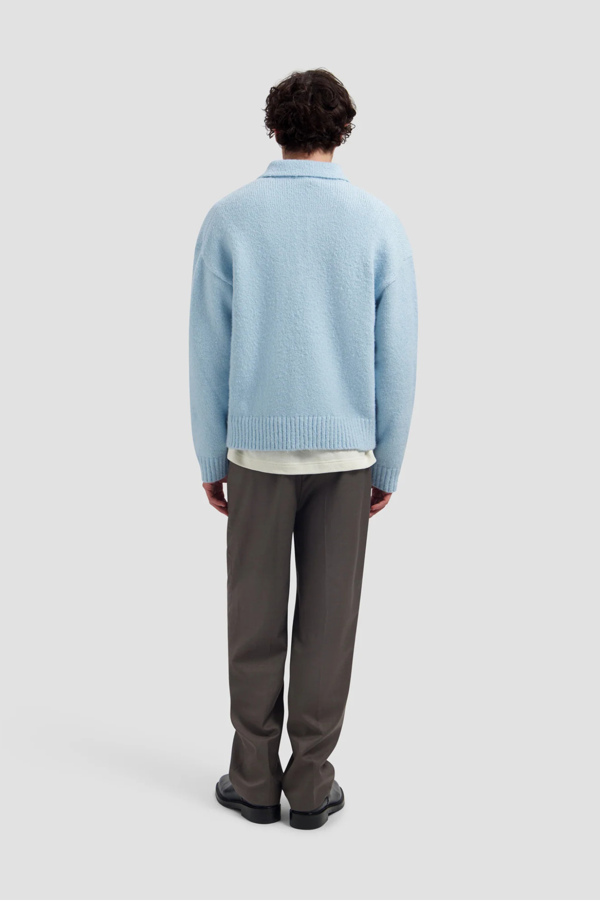 OVERSIZED KNITTED POLO - WINDSURFER