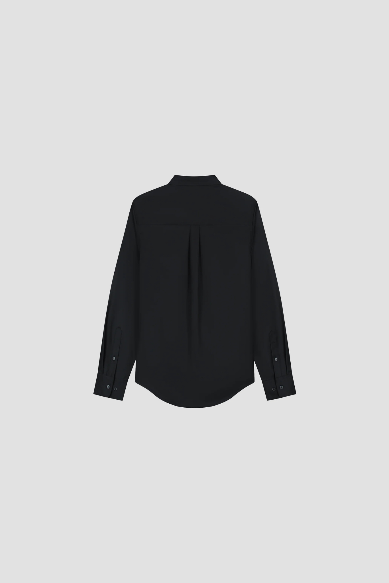 TROPICAL WOOL BLEND SHIRT - BLACK