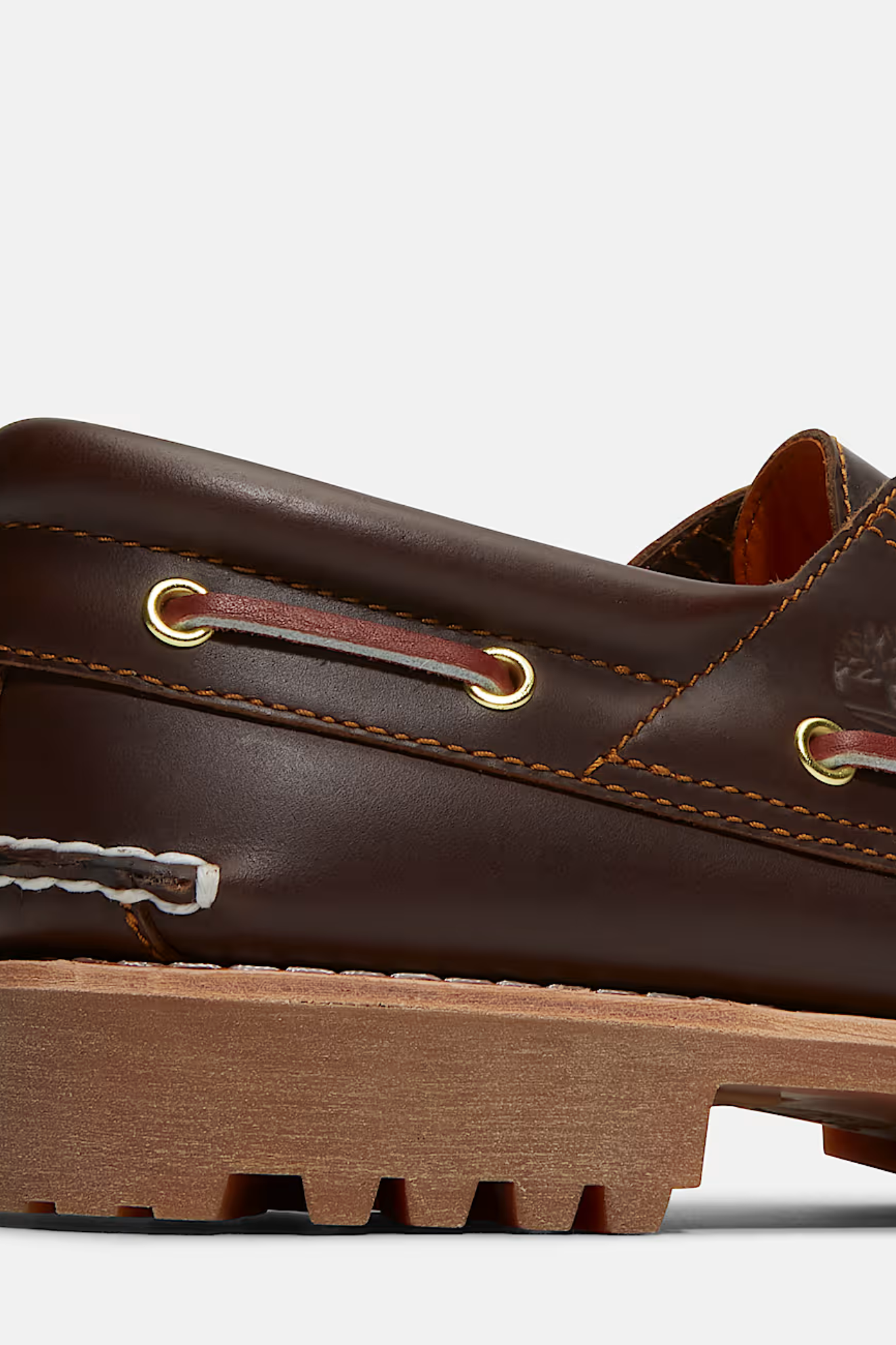 3-EYELET BOAT SHOES - BROWN