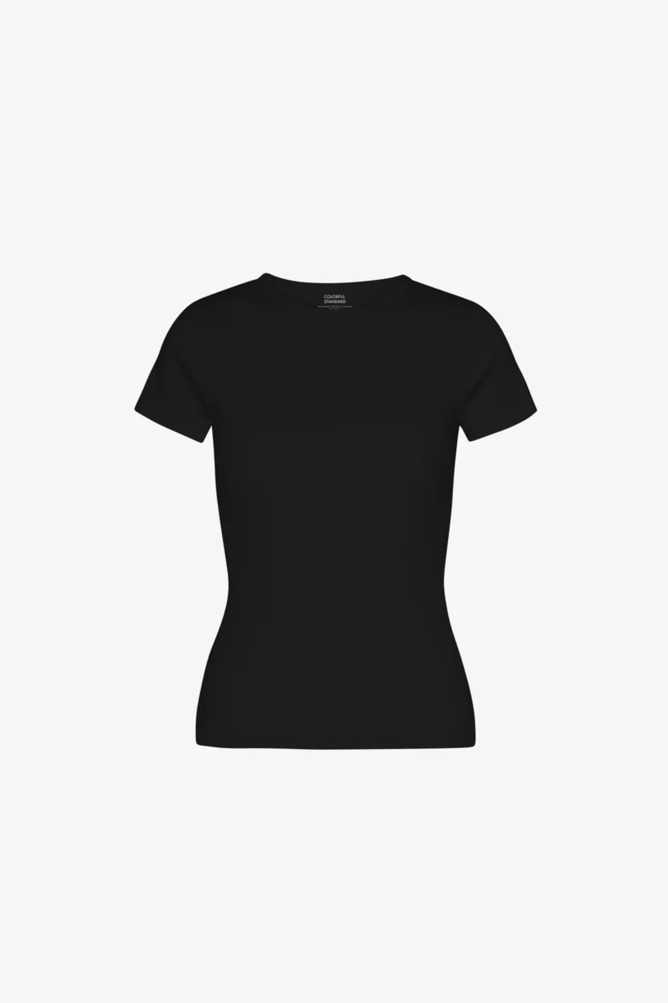 ORGANIC BOXY CROP T-SHIRT - DEEP BLACK