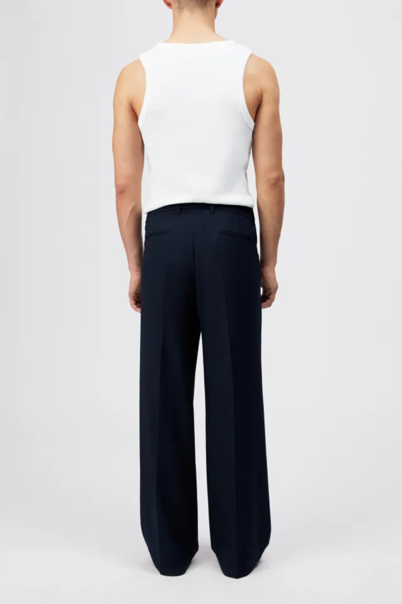LEEK WIDE PANTS - BLUE