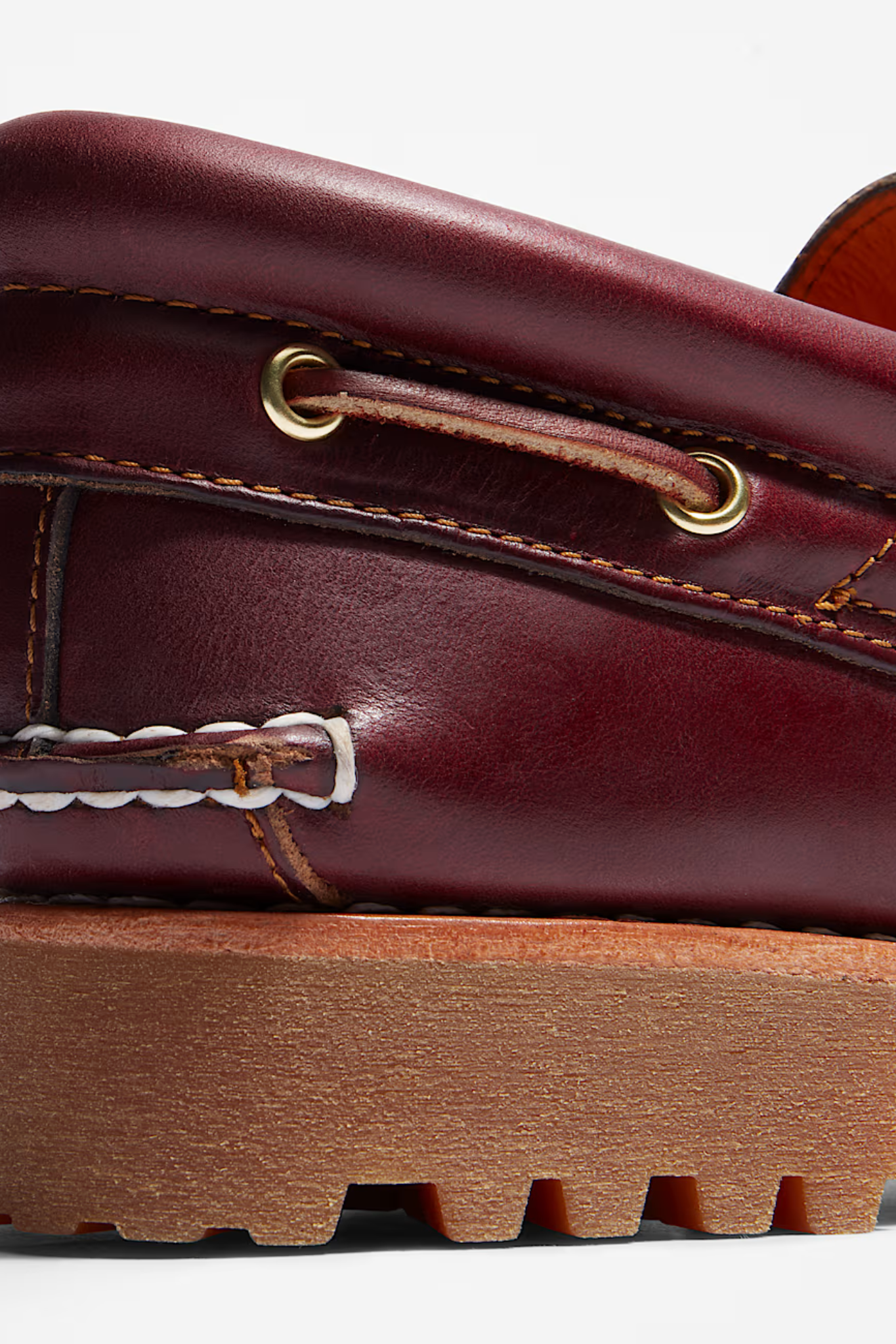 BOAT SHOES - BURGUNDY