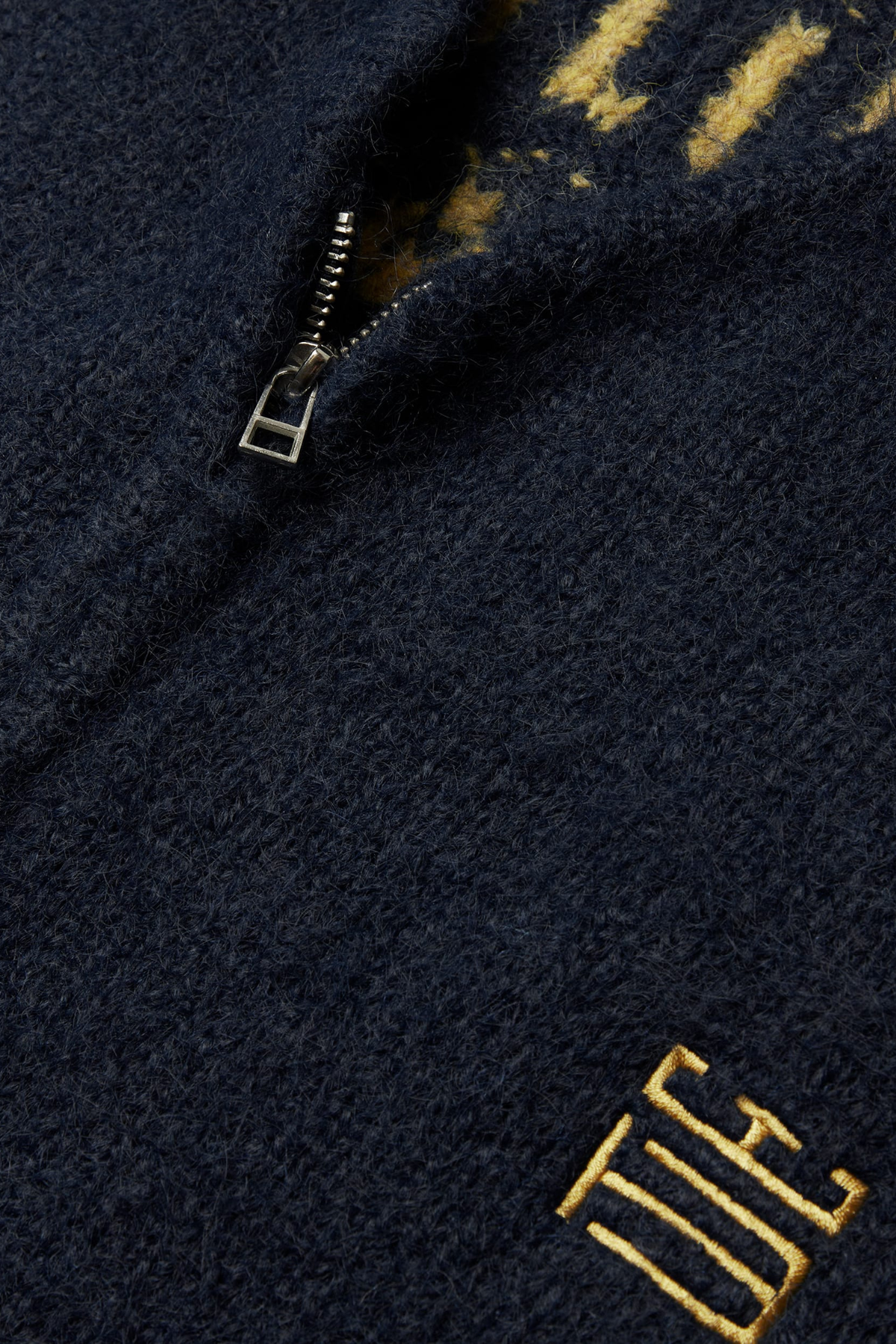 KOON ZIP TIGER CARDIGAN - NAVY