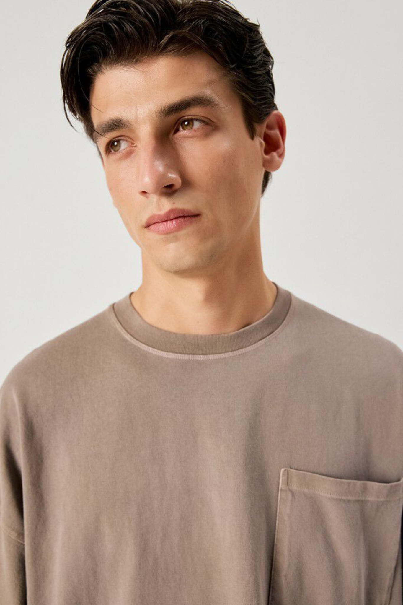 AFOMA T-SHIRT LONGSLEEVES MEN - GRISOU SPRAY VINTAGE