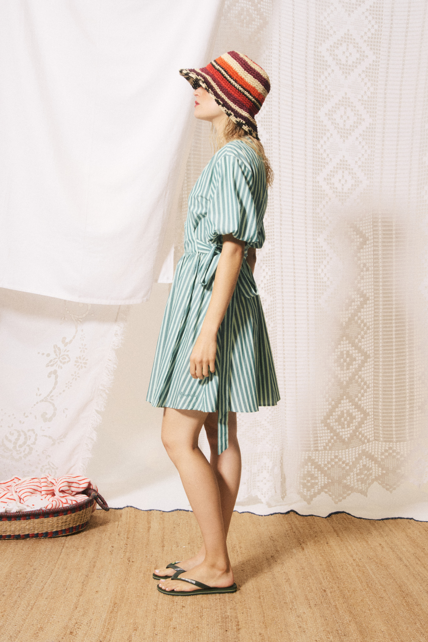 SOSSIO DRESS - VERT RIVAGE