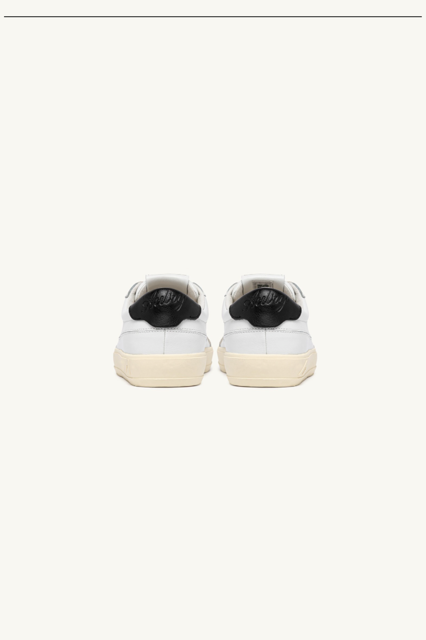 WINDSCAPE LOW WOMEN SNEAKERS - WHITE AND BLACK LEATHER