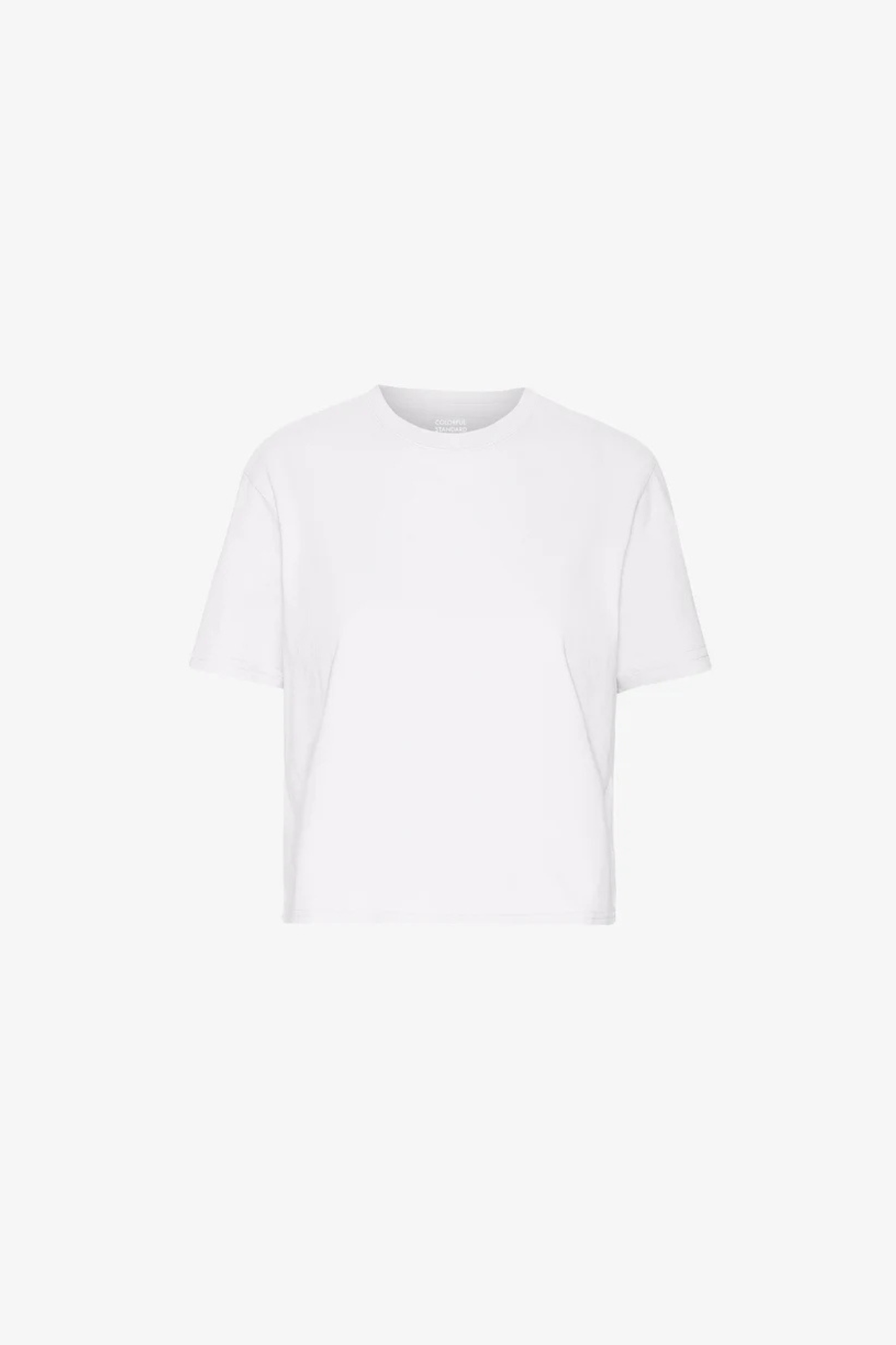 ORGANIC BOXY CROP T-SHIRT - OPTICAL WHITE