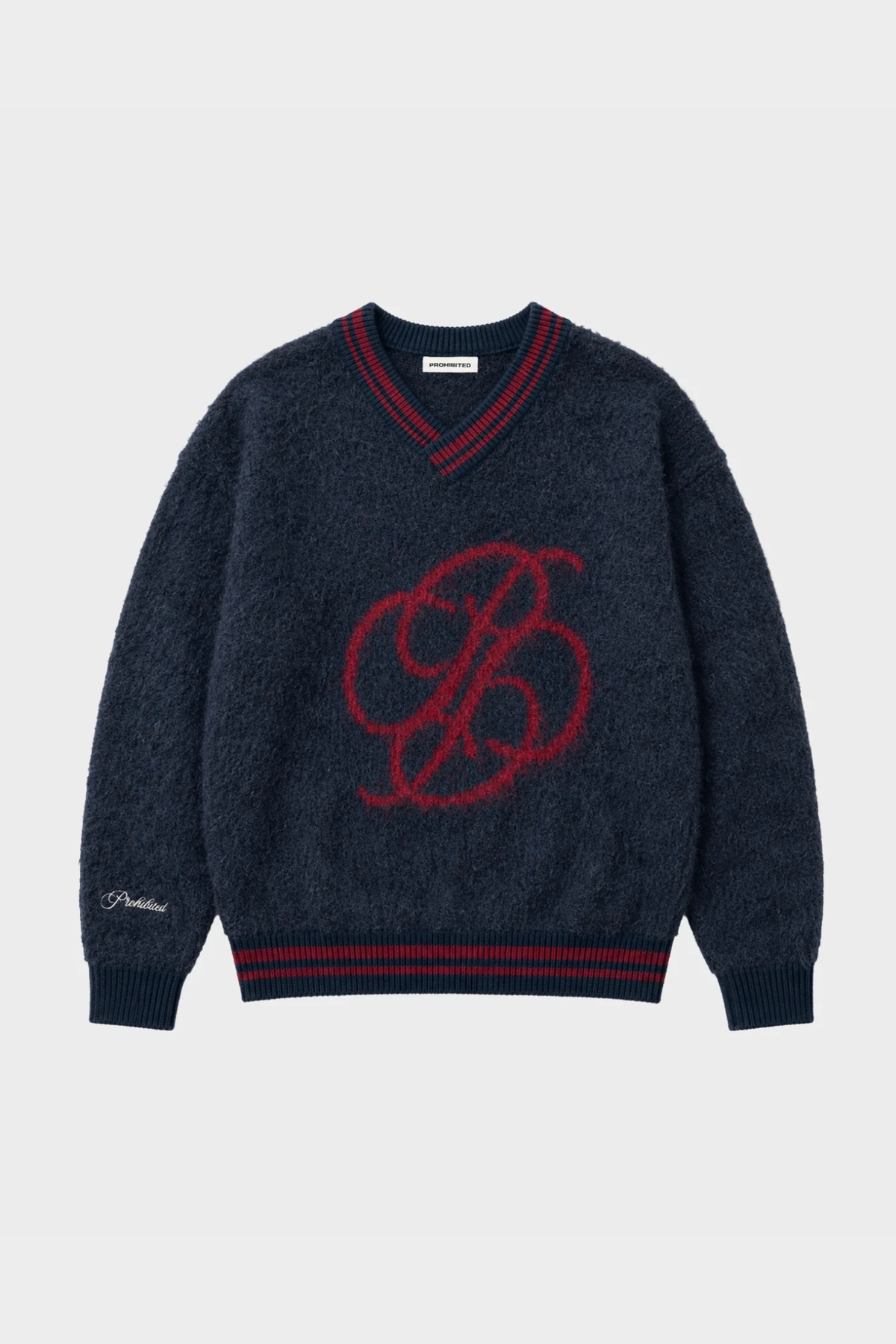 FUZZY KNIT SWEATER - MIDNIGHT BLUE