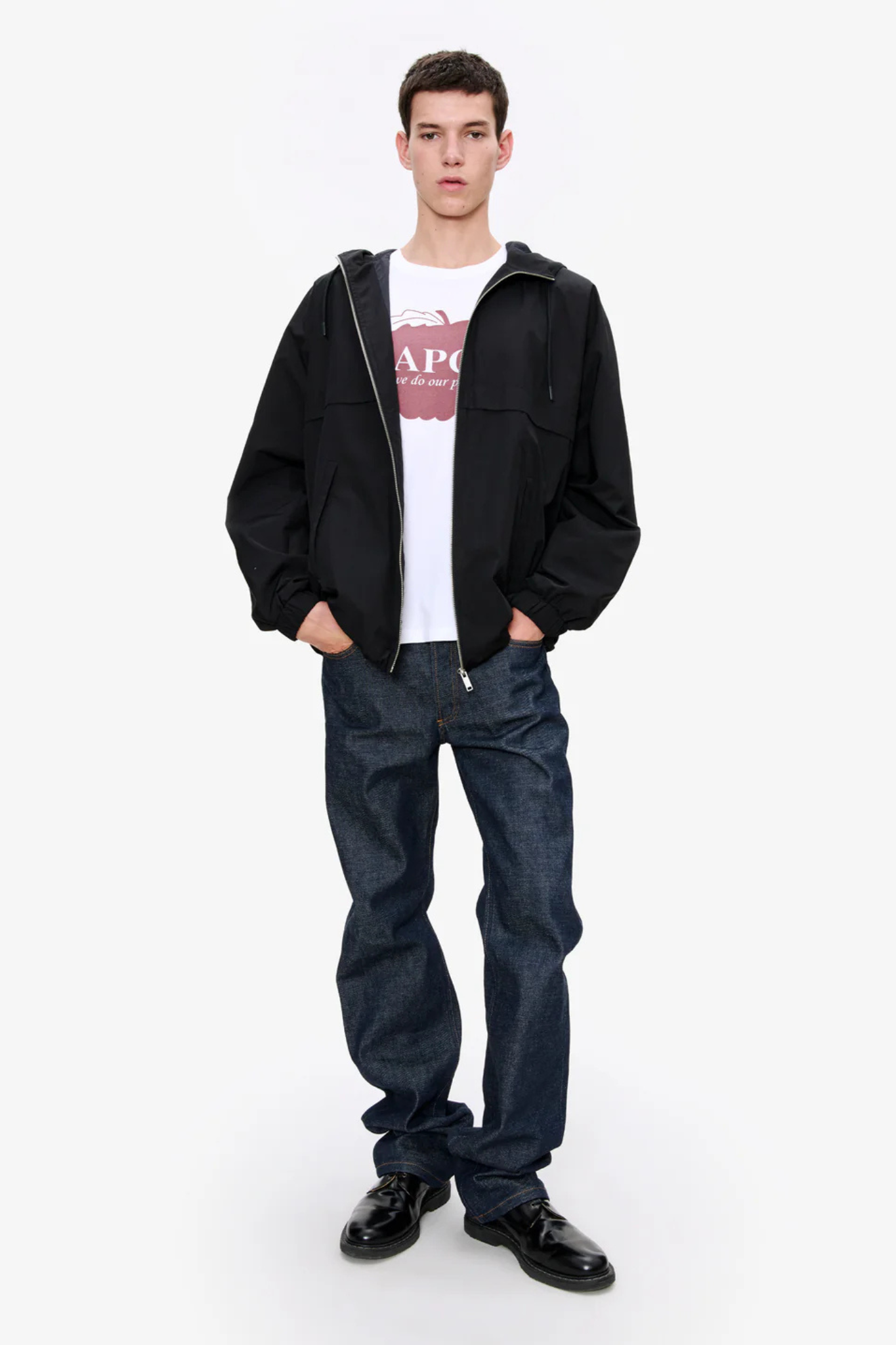 IGGY WINDBREAKER JACKET - BLACK