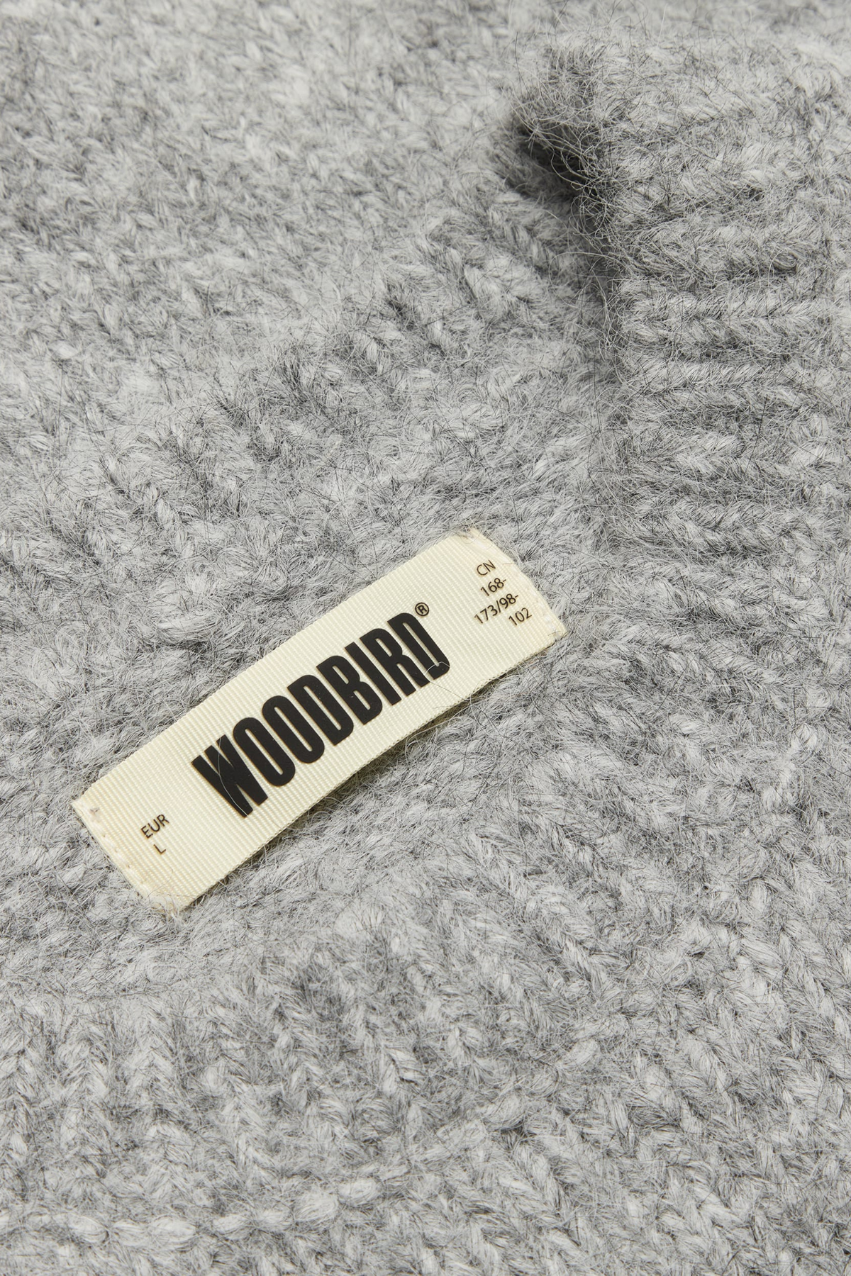 KURT MOHAIRY CREWNECK - DARK GREY MELANGE